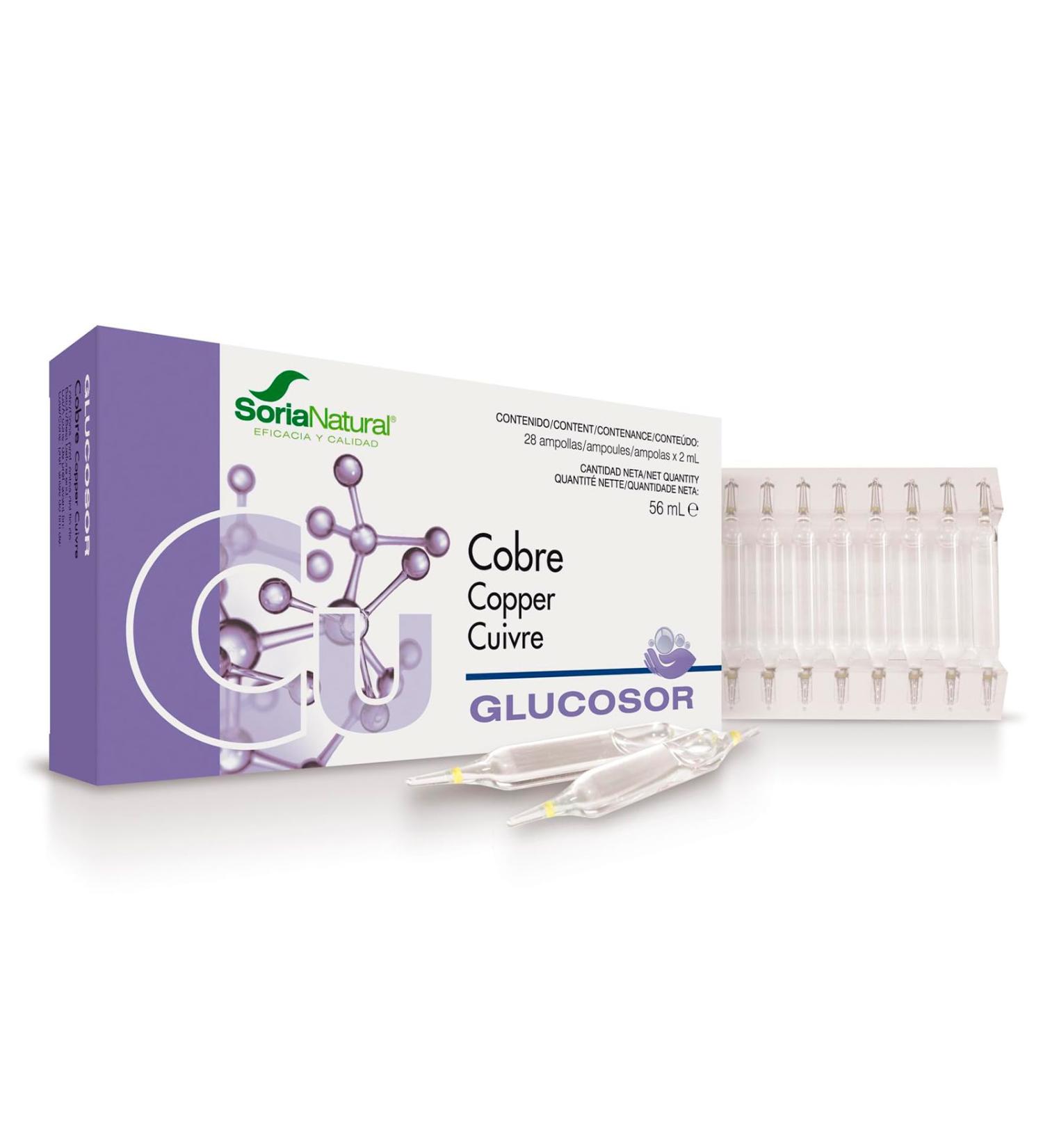GLUCOSOR cobre 28amp is a specialized item intended for regular use It works nicely next to other solutions in the same category The package contains 28 ampoules It is o - Buy Online on GoSupps.com