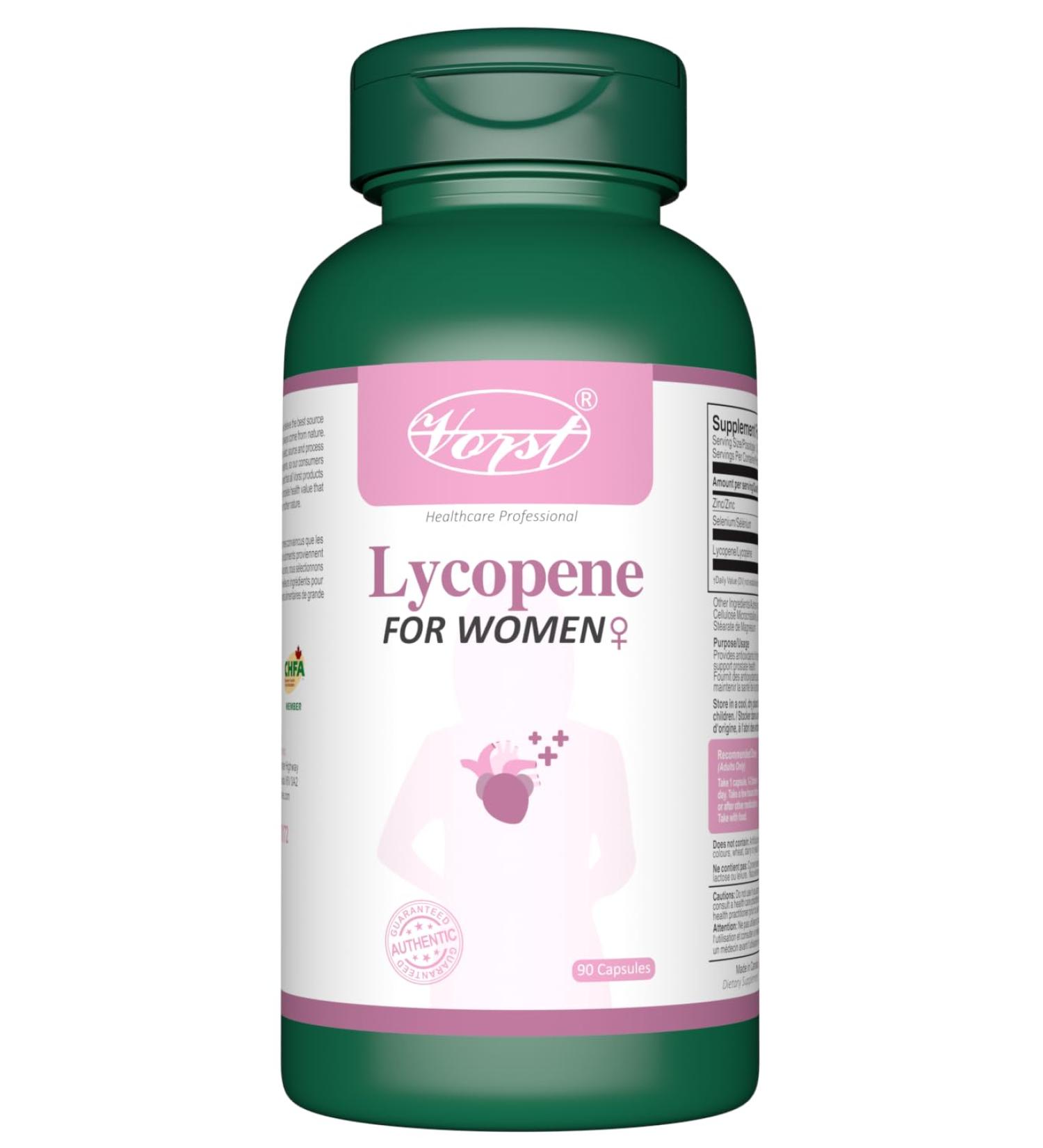 VORST Lycopene Supplement for Women 90 Capsules | Powder Pills | 1 Bottle 90 count (Pack of 1) - Buy Online on GoSupps.com