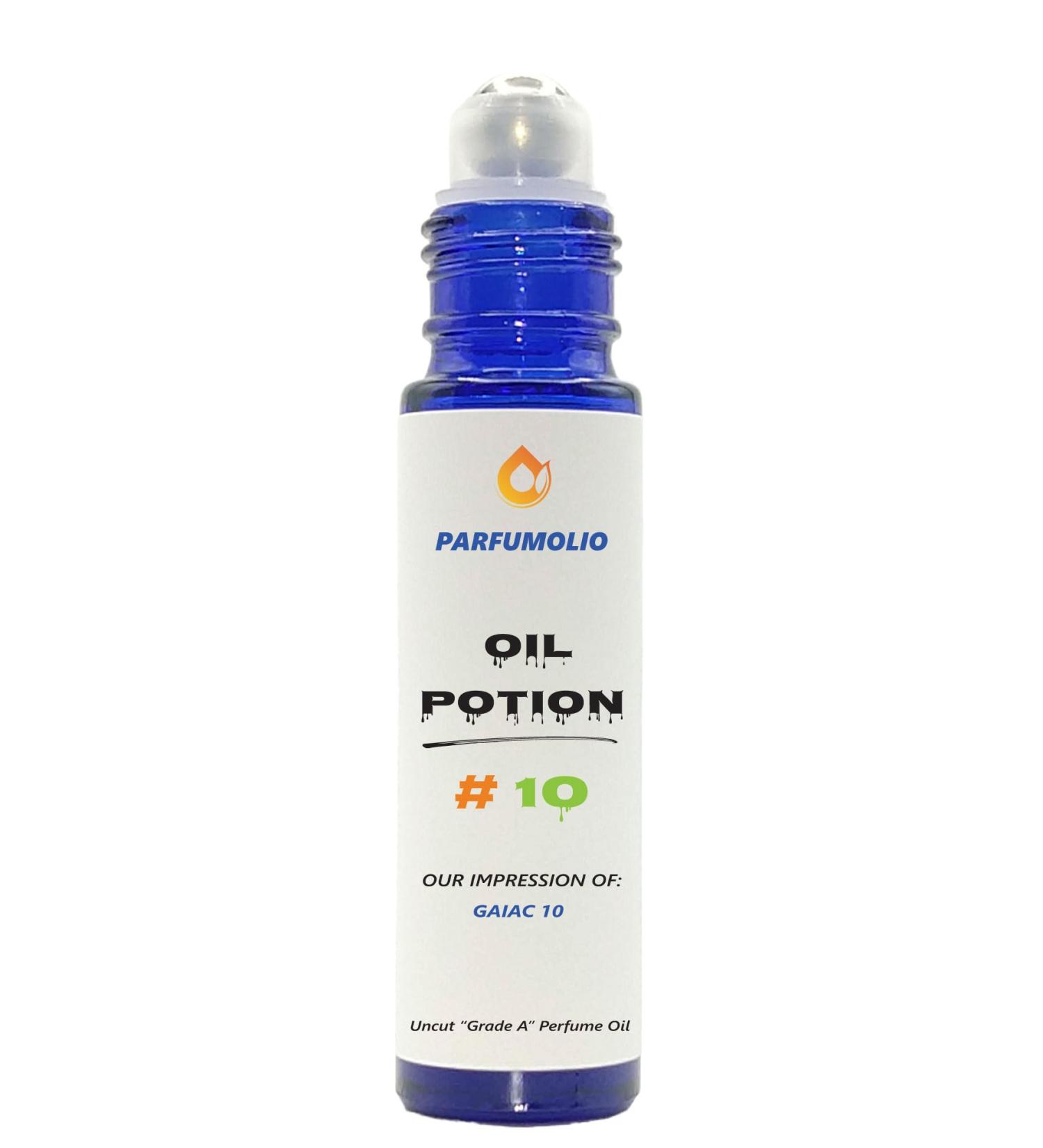 Oil Potion # 10 Inspired by Gaiac 10 Unisex Uncut Grade A Fragrance Body Oil Dupe Concentrated Long Lasting Roll-On 10ml / 0.33 oz - Buy Online on GoSupps.com