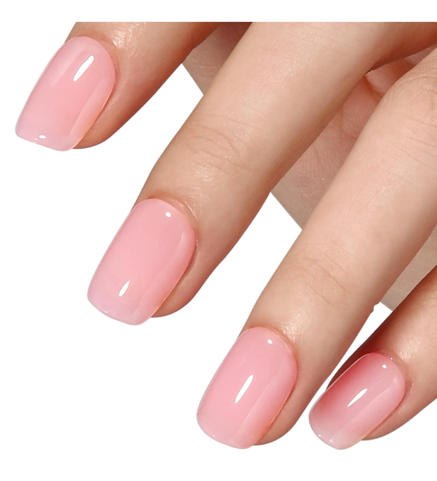 AILLSA Press on Nails Short - Soft Gel Square Fake Nails Kit | 15 Sizes, 30 Pcs, Lightweight & Comfortable | Reusable Glue On Nails | Mothers Day Gift - Cherry Pink - Buy Online on GoSupps.com