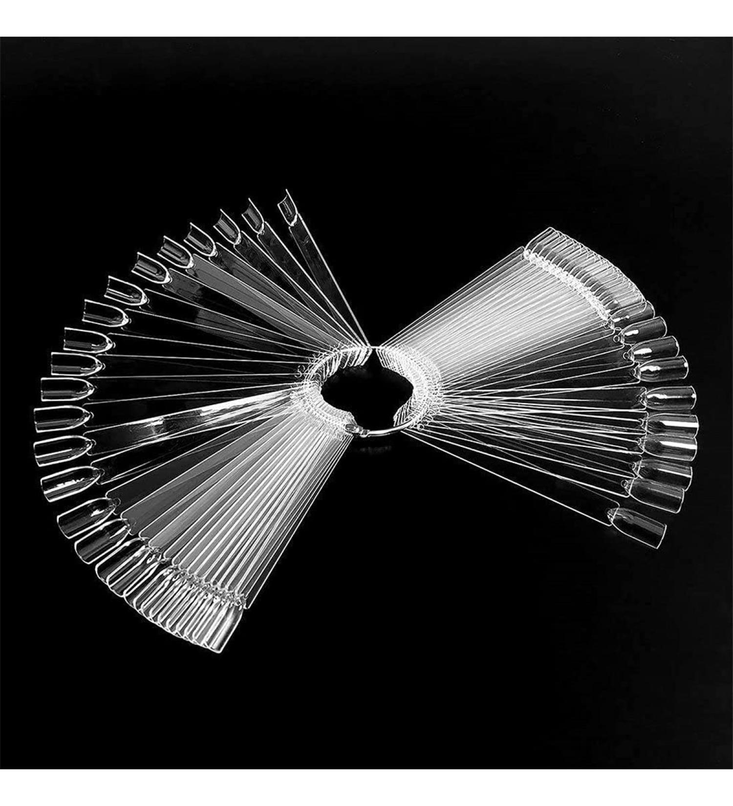 iFrich 50pcs Nail Art Tips Display Sticks | Clear Nail Polish Practice & Presentation | Perfect for Nail Professionals & Enthusiasts - Buy Online on GoSupps.com