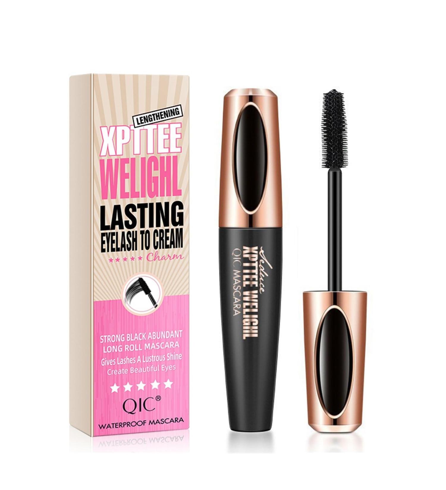 Makeup Volumizing Mascara Waterproof Dense Slender Curly Silicone Brush Head 4D Mascara (Size : A) - Buy Online on GoSupps.com
