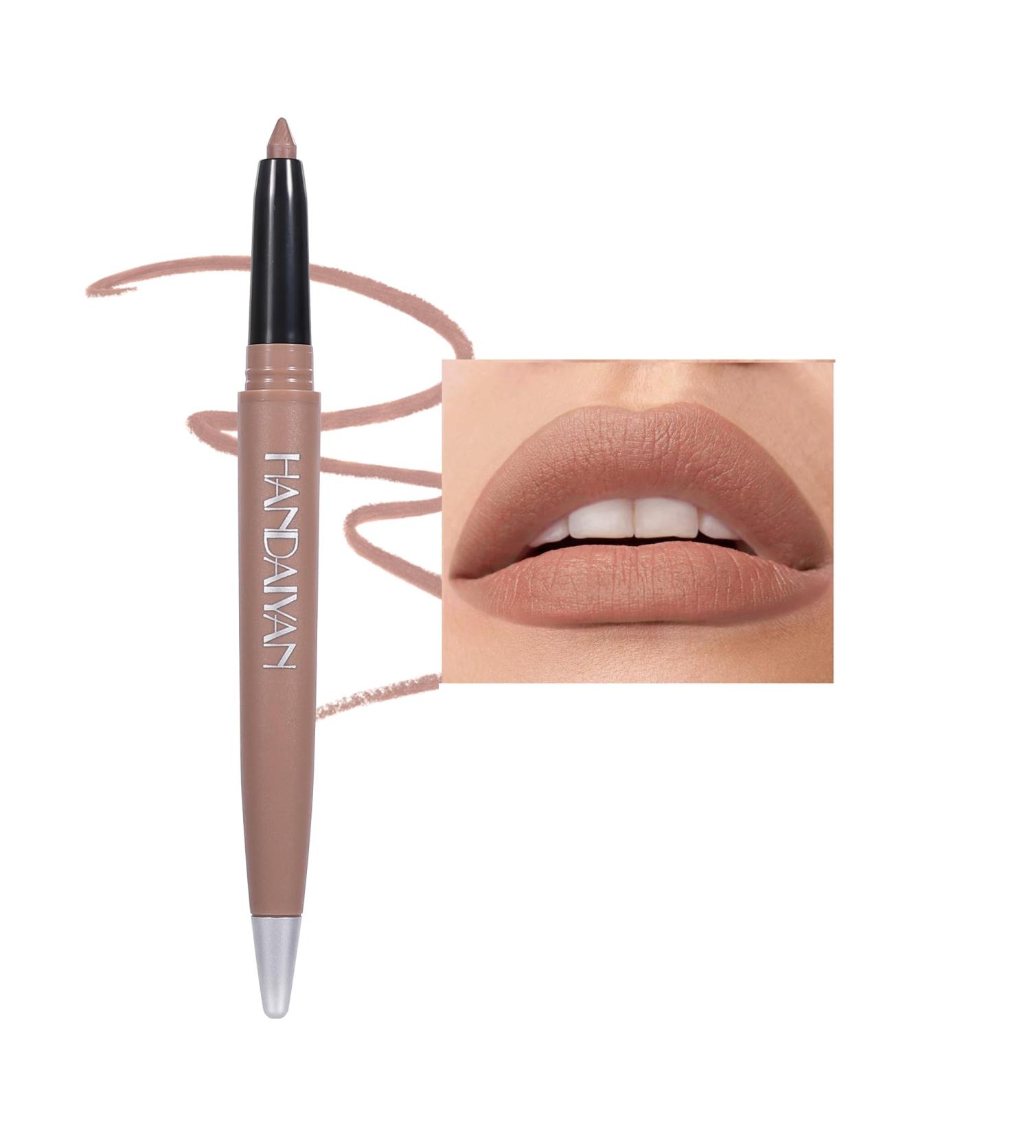 Buy Nude Lip Liner | Plumping & Long Lasting Matte Lipstick | #04 Light Brown | All Day Creamy Stain | International Shipping - Buy Online on GoSupps.com