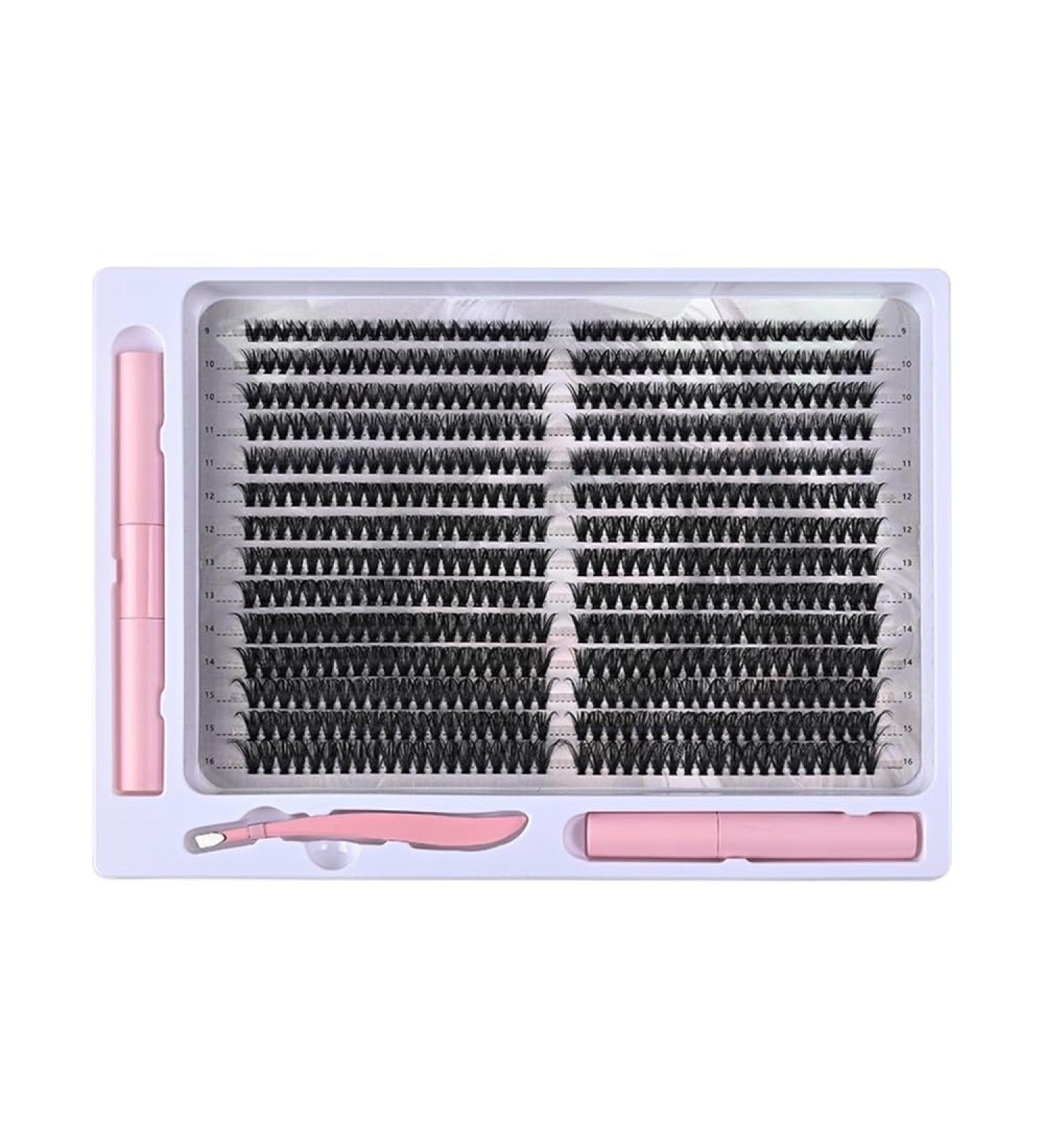 Buy Laubess 560PCS Cluster Lashes - Reusable Long Natural Mink Eyelashes Kit with Tweezers Brush & Glue Remover - 9-16mm Mixed Lengths - Buy Online on GoSupps.com