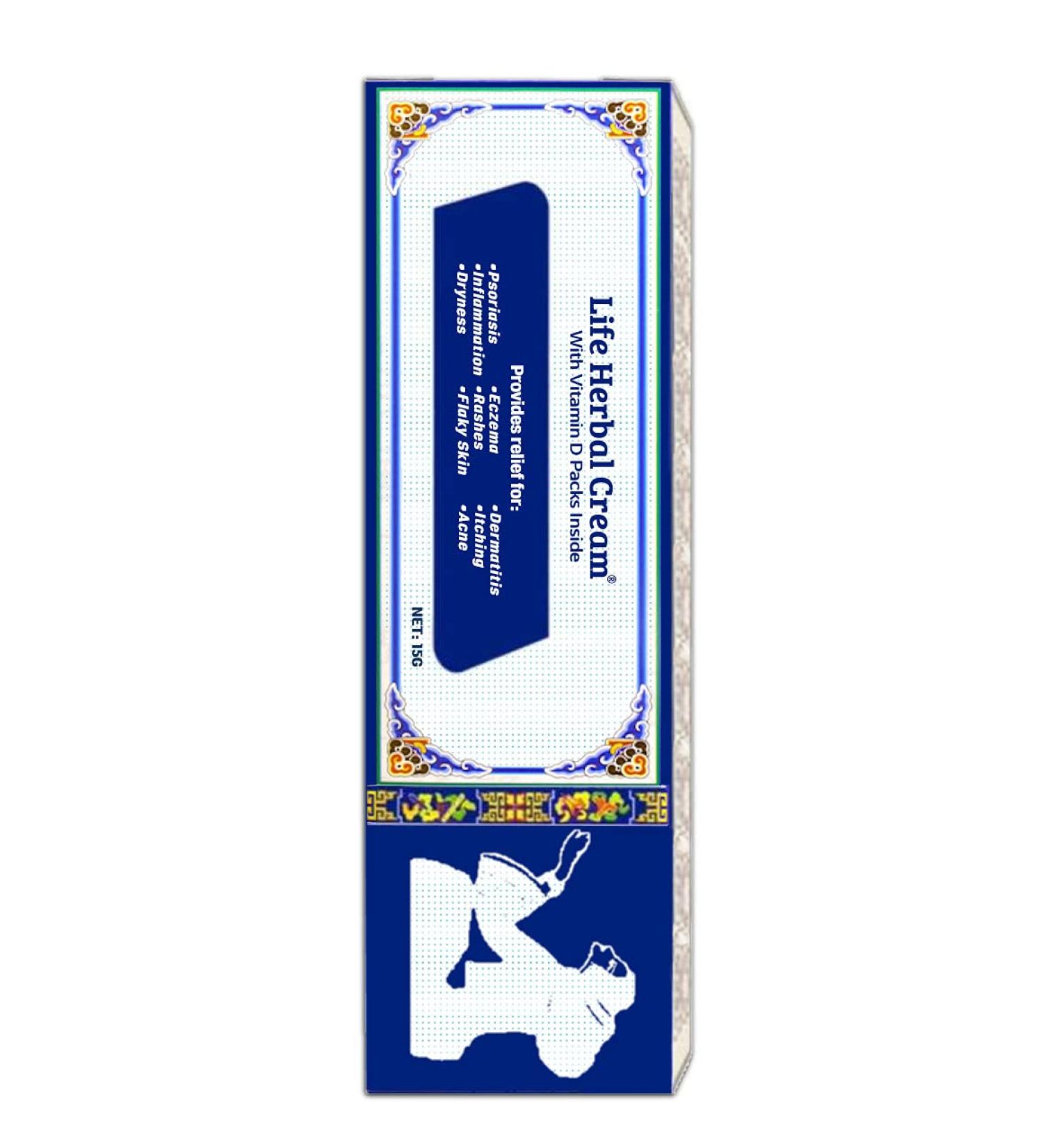 Life Herbal Cream with Vitamin D - Skin Relief for Itch, Inflammation, and Rashes - Buy Online on GoSupps.com