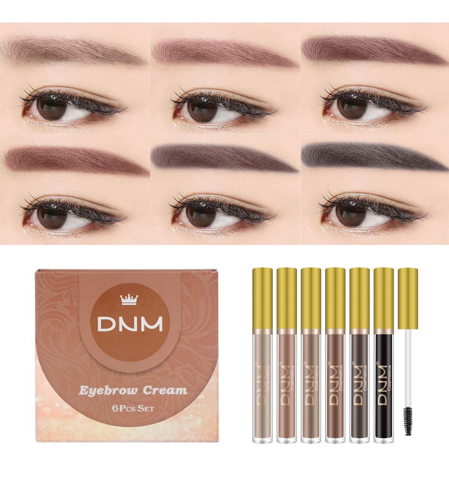  Beliky Girl 6 Colors Eyebrow Color Gel Waterproof Cream for Light Blonde Soft Brown and Black Brows - Buy Online on GoSupps.com