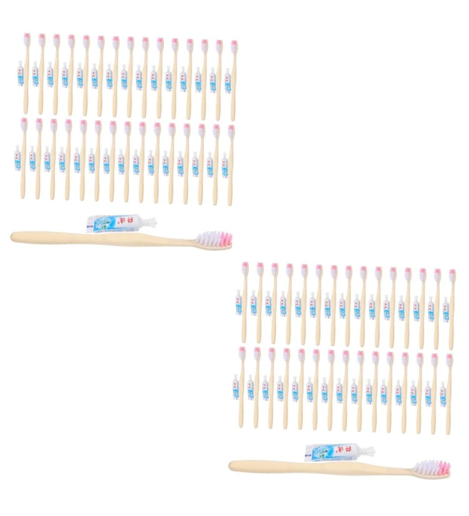 Shop Minkissy 200 Stk Disposable Mini Travel Toothbrushes Perfect for Sensitive Teeth Fast International Shipping - Buy Online on GoSupps.com