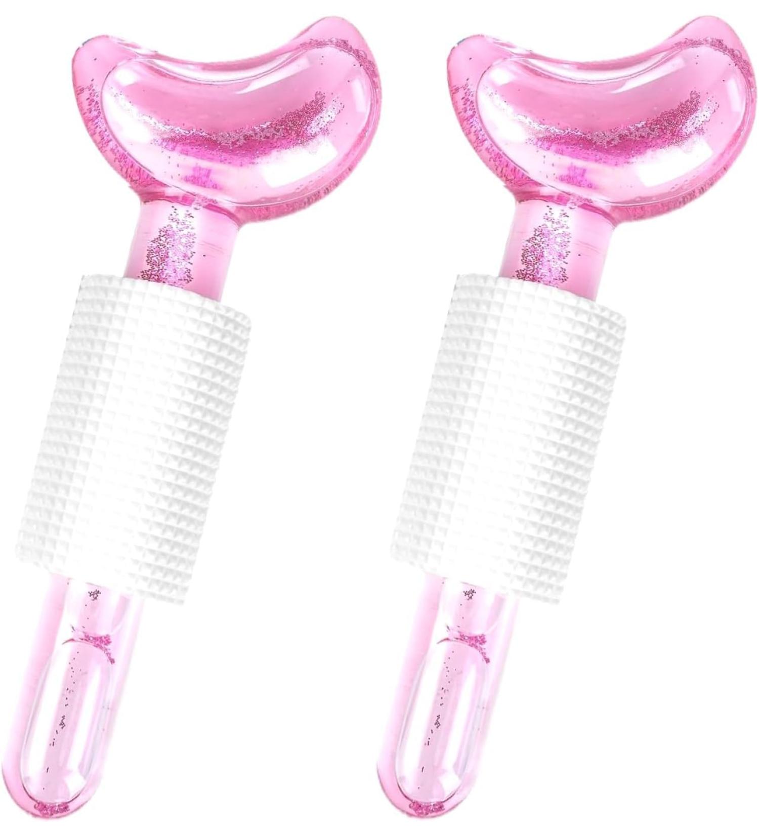 Buy Ice Globes for Facials - #1 Pink Facial Massager Tool for Women's Skincare Reduces Puffiness & Migraine Relief - Buy Online on GoSupps.com