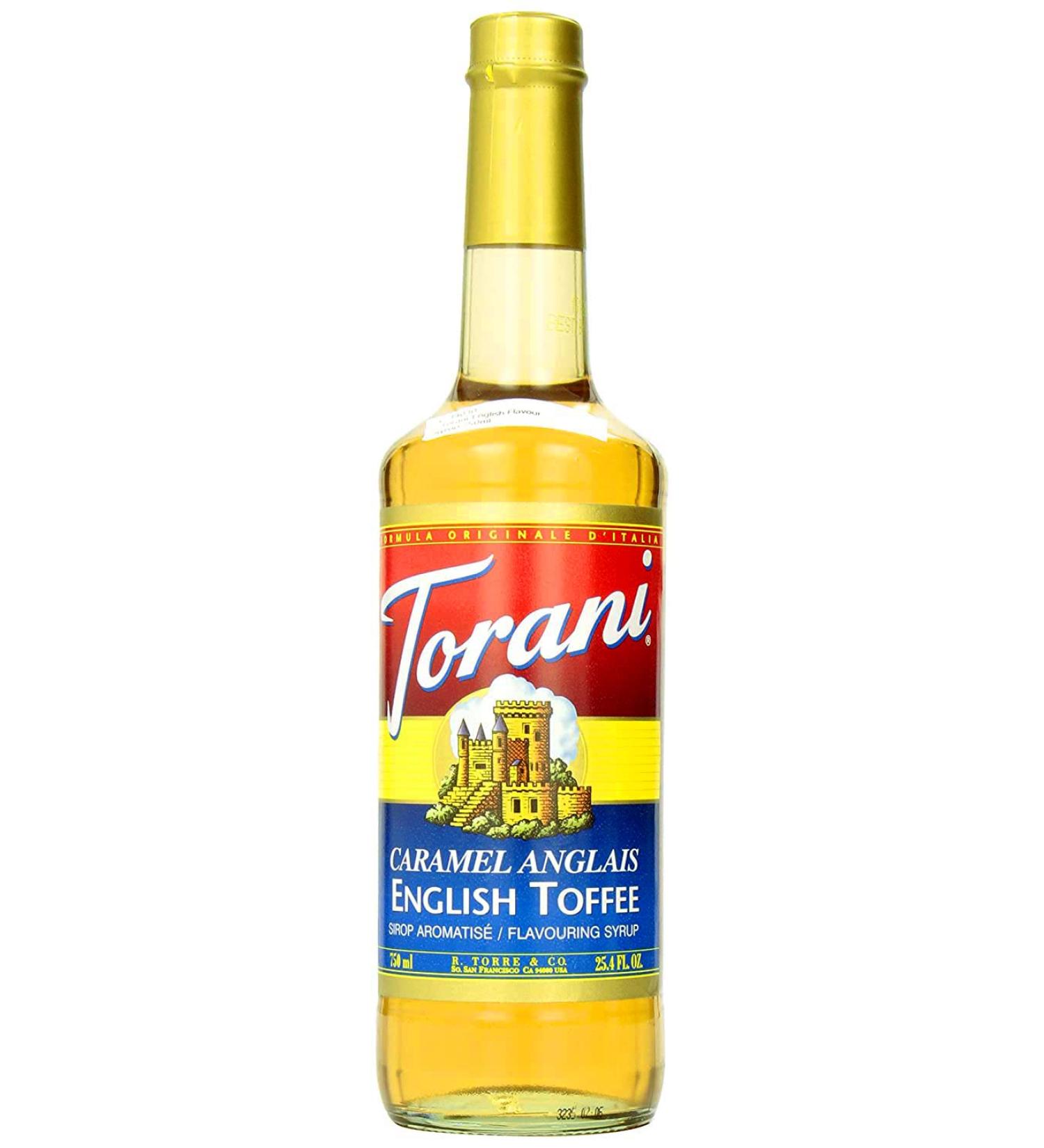 Torani English Toffee Flavour Syrup 750 Milliliter - Buy Online on GoSupps.com