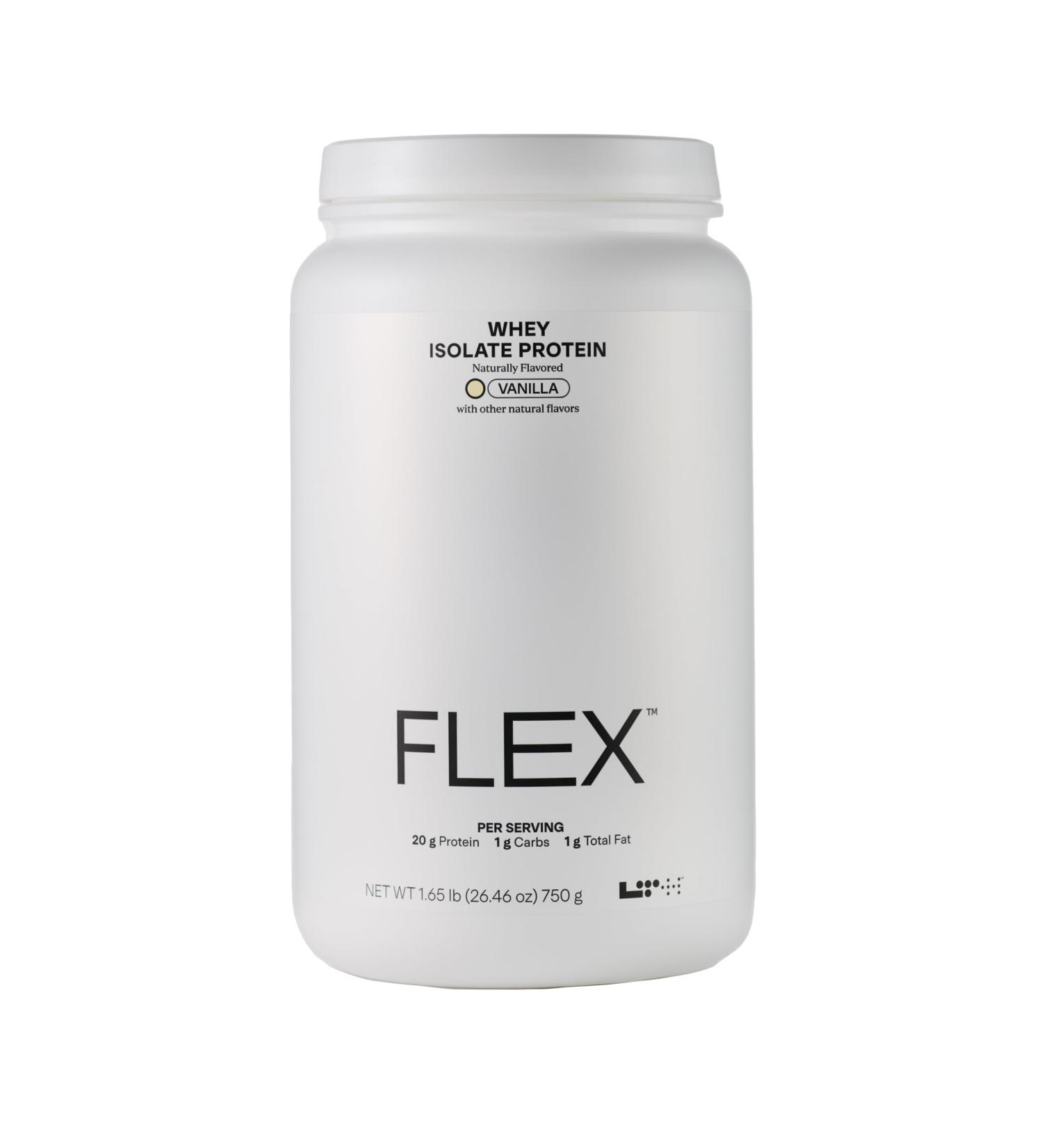 LTH Flex Whey Protein Isolate - Trusted by Life Time Members - Lactose-Free Protein Powder - NSF Certified for Sport - Low Fat No Added Sugar & Low Carb - Vanilla (30 Servings) - Buy Online on GoSupps.com