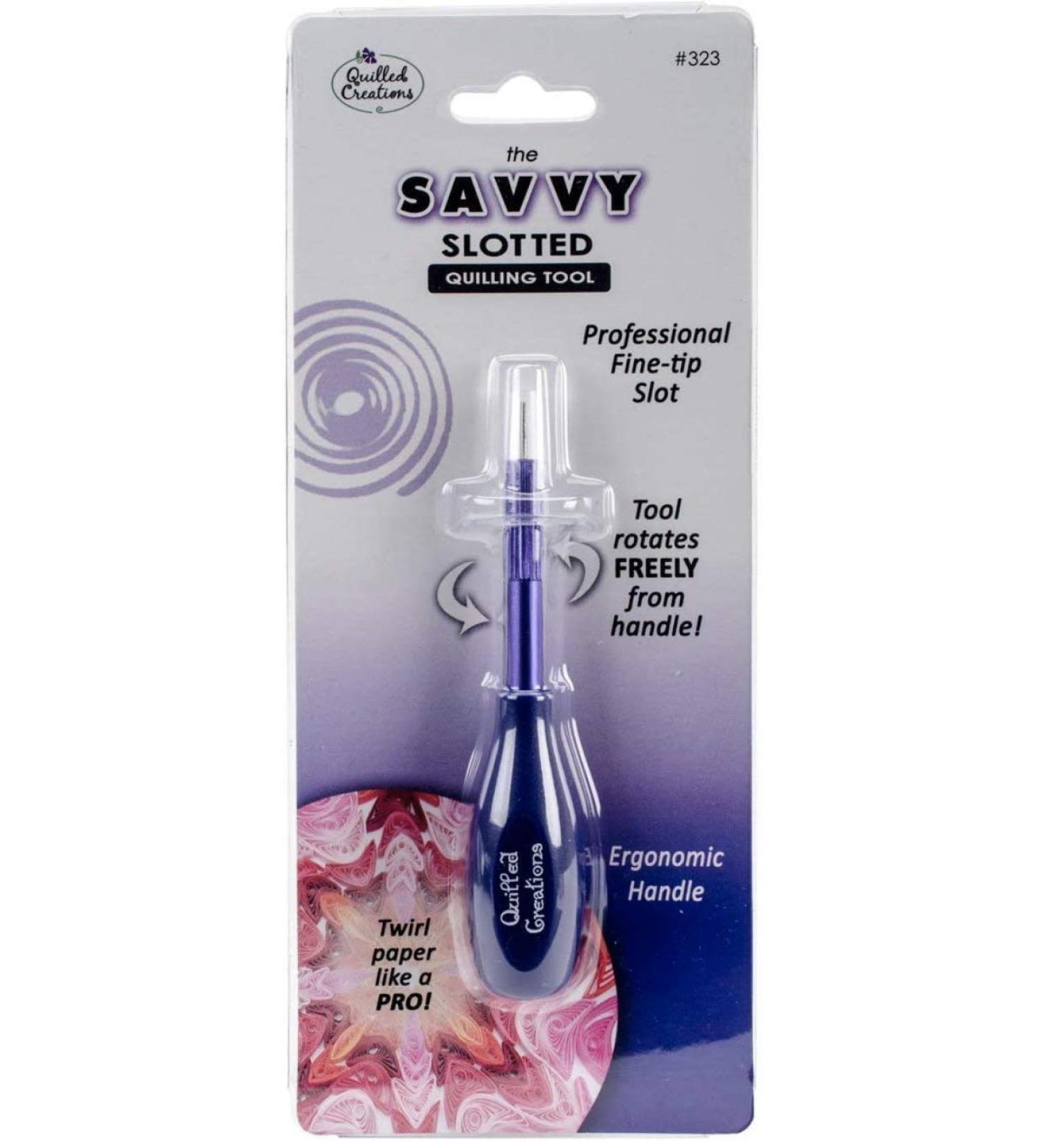 Quilled Creations Savvy Slotted Quilling Tool - Precision Crafting Tool for Paper Quilling - Buy Online on GoSupps.com