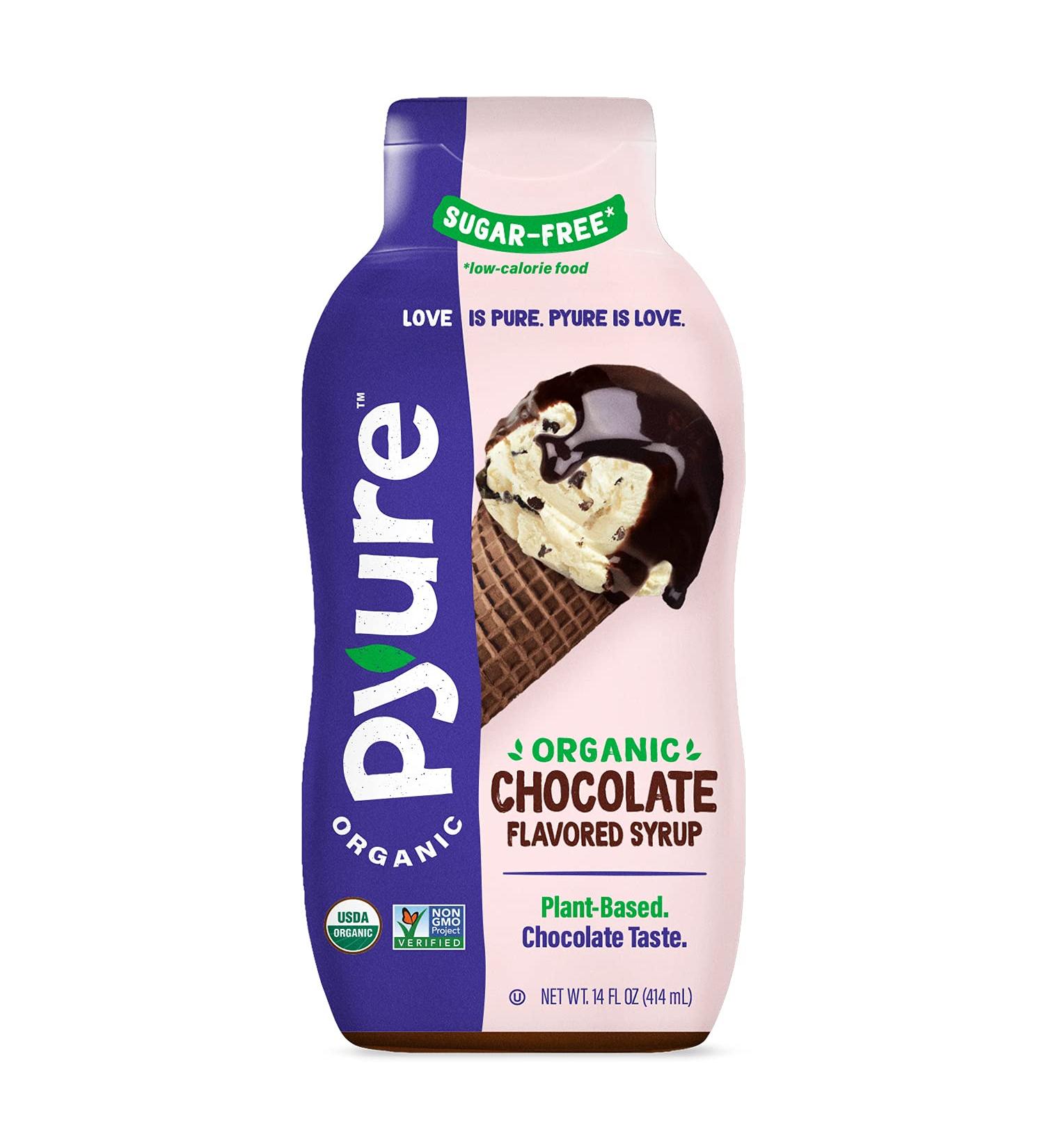 Pyure Organic Chocolate Syrup - Sugar-Free  Keto Friendly  1 Net Carb  14 Fl. Oz - Buy Online on GoSupps.com