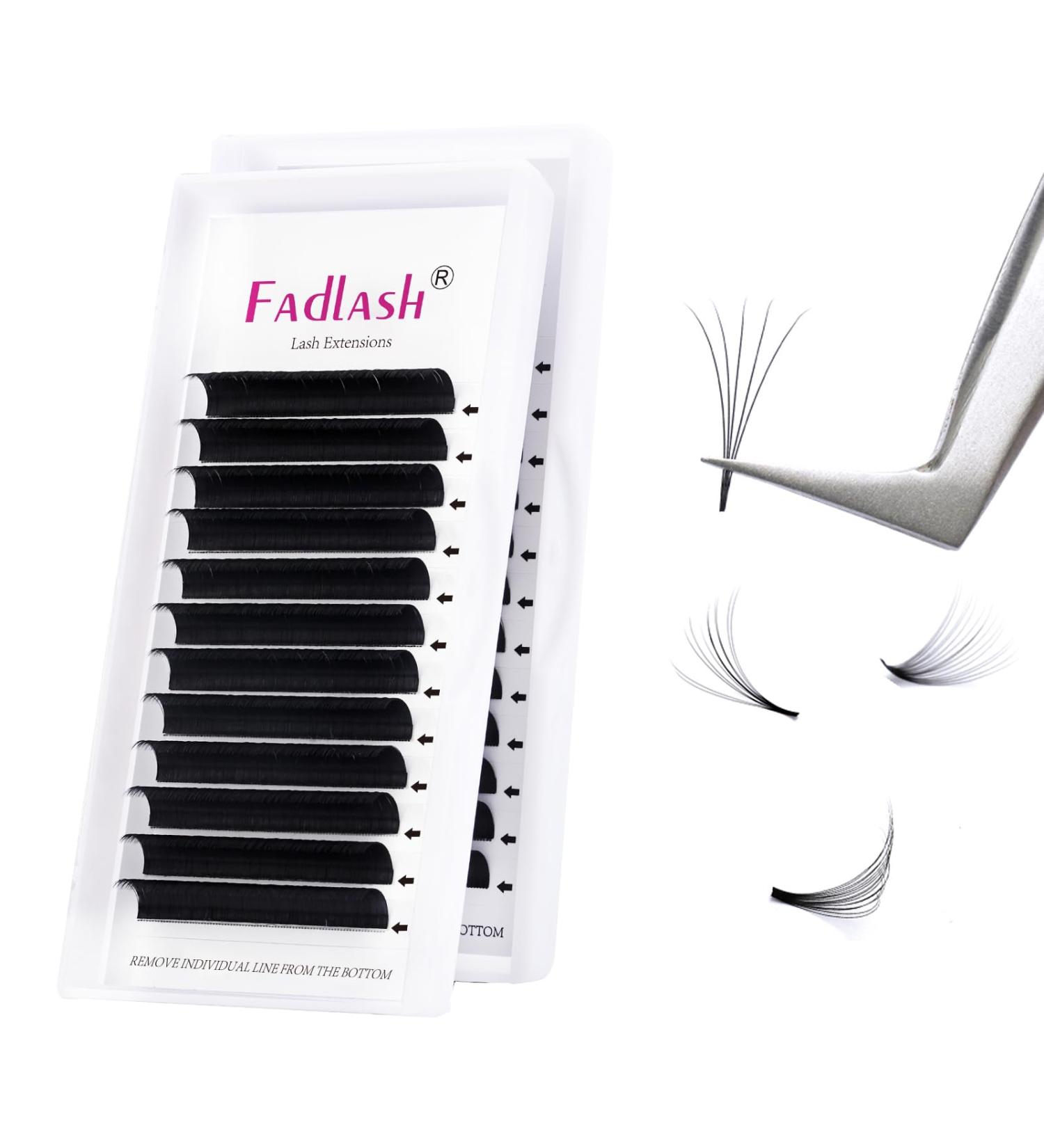 FADLASH Easy Fan Lashes CC Curl 0.07 10mm - Natural Look Self Fanning Russian Eyelash Extensions - Buy Online on GoSupps.com