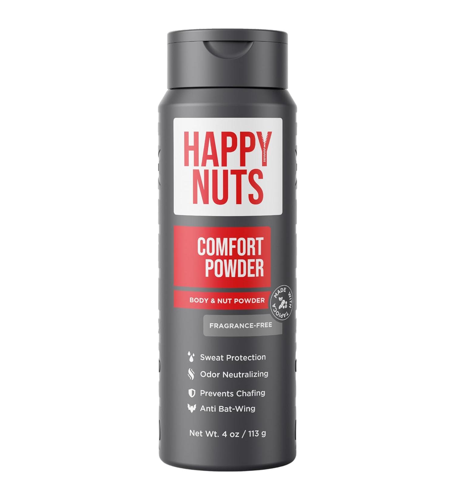 HAPPY NUTS Comfort Powder - Fragrance-Free - 4 Oz. - Buy Online on GoSupps.com
