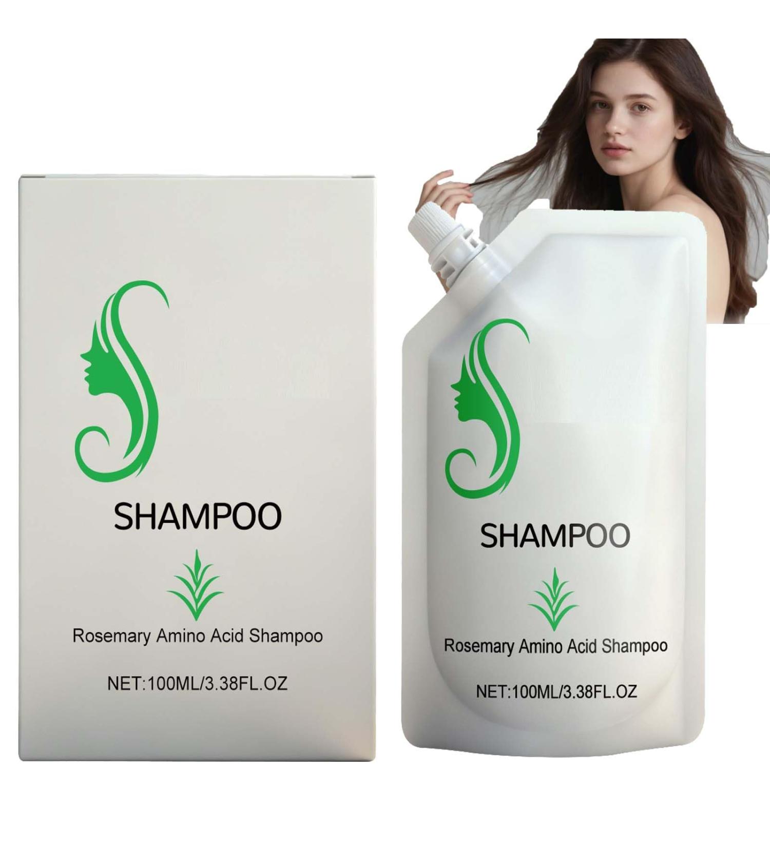 XINRAN Rosemary amino acids shampoo rosemary growth shampoo thinning dry hair rosemary amino acids moisturizing shampoos strengthens roots controls oily all hair types 1 piece 1 piece - Buy Online on GoSupps.com