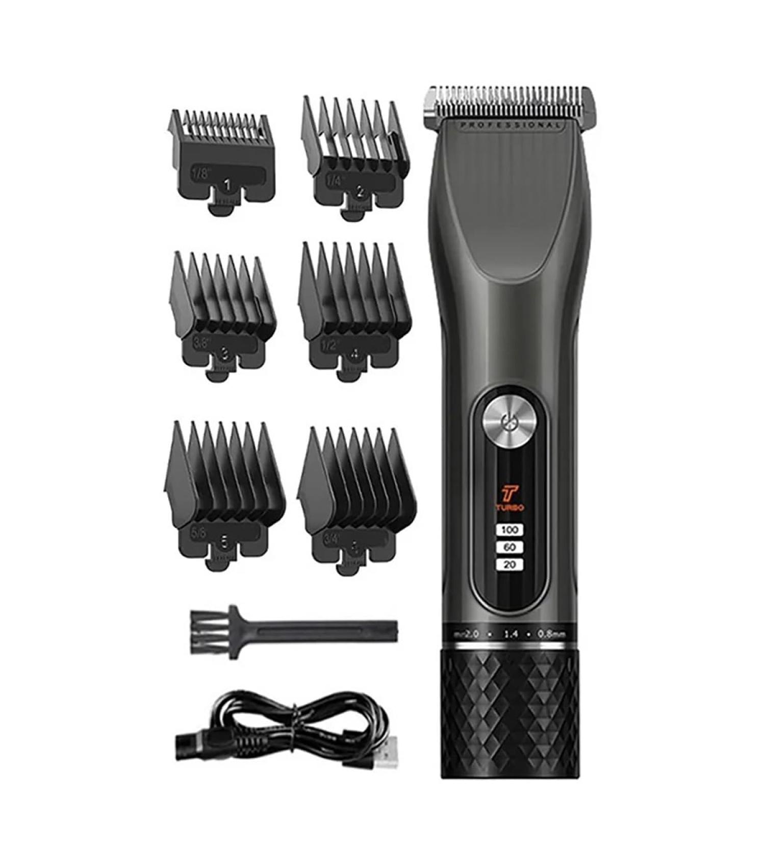 Professional Hair Clipper - Electric Trimmer with LCD Display for Home Shaving | International Shipping Available - Buy Online on GoSupps.com