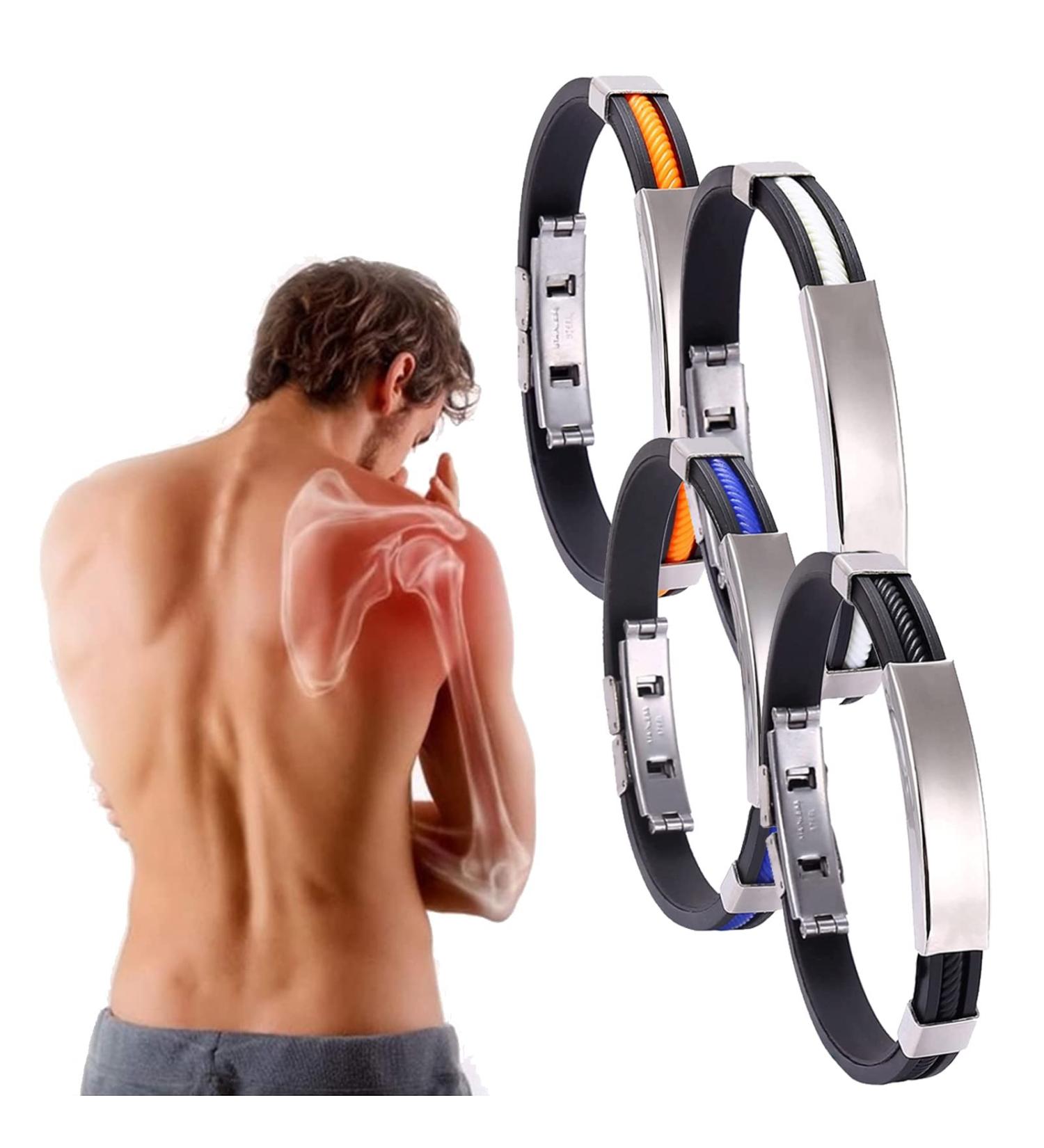 IonPro Titanium Detox Lymph Unclog Magnetic Bracelets - Set of 4 | Improved Blood Circulation - Buy Online on GoSupps.com