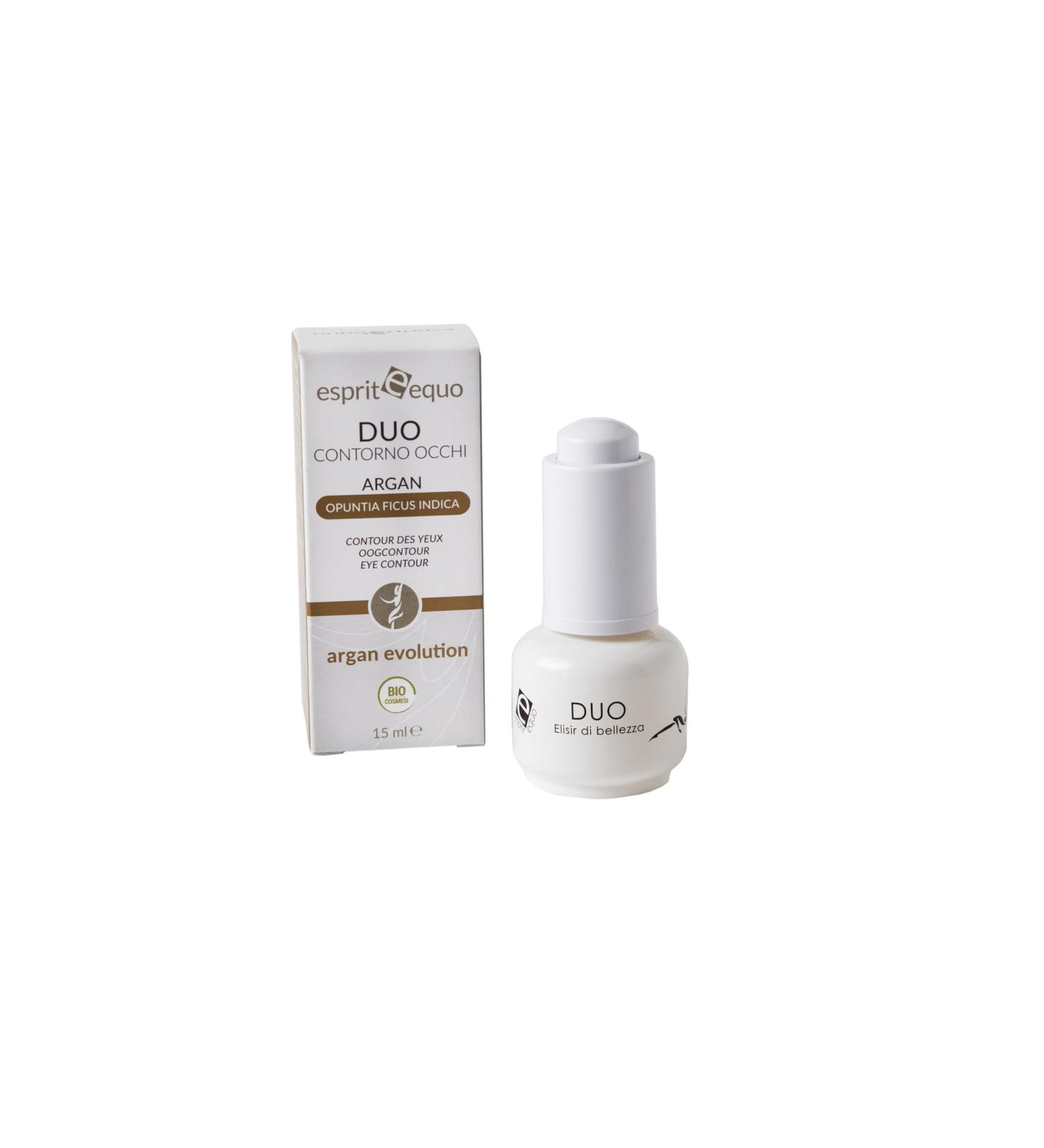 ESPRIT EQUO COSMESI BIOLOGICA - DUO Organic Eye Contour Serum to combat micro-wrinkles bags and dark circles - Buy Online on GoSupps.com