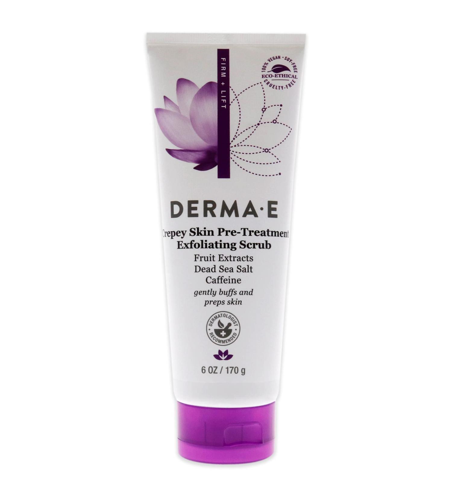 Derma E Crepey Skin Pre-Treatment Exfoliating Scrub 6 oz (170 g)