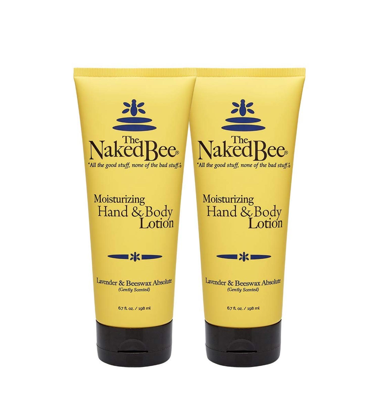 The Naked Bee Lavender & Beeswax Absolute Hand and Body Lotion 6.7oz - 2 Pack - Buy Online on GoSupps.com