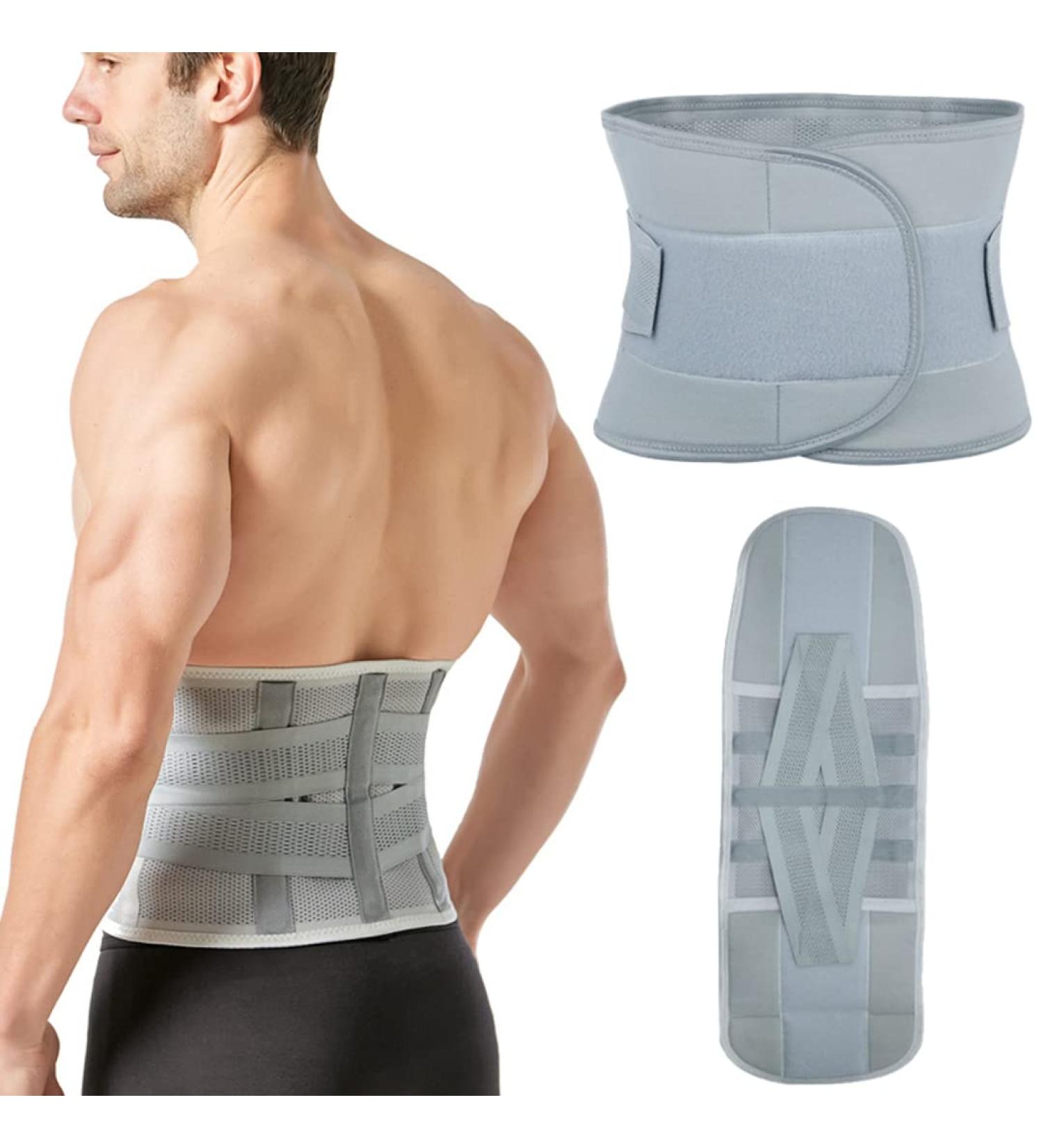 NEZIH Adjustable Lumbar Back Belt for Pain Relief - Posture Support & Comfort | International Shipping Available - Buy Online on GoSupps.com