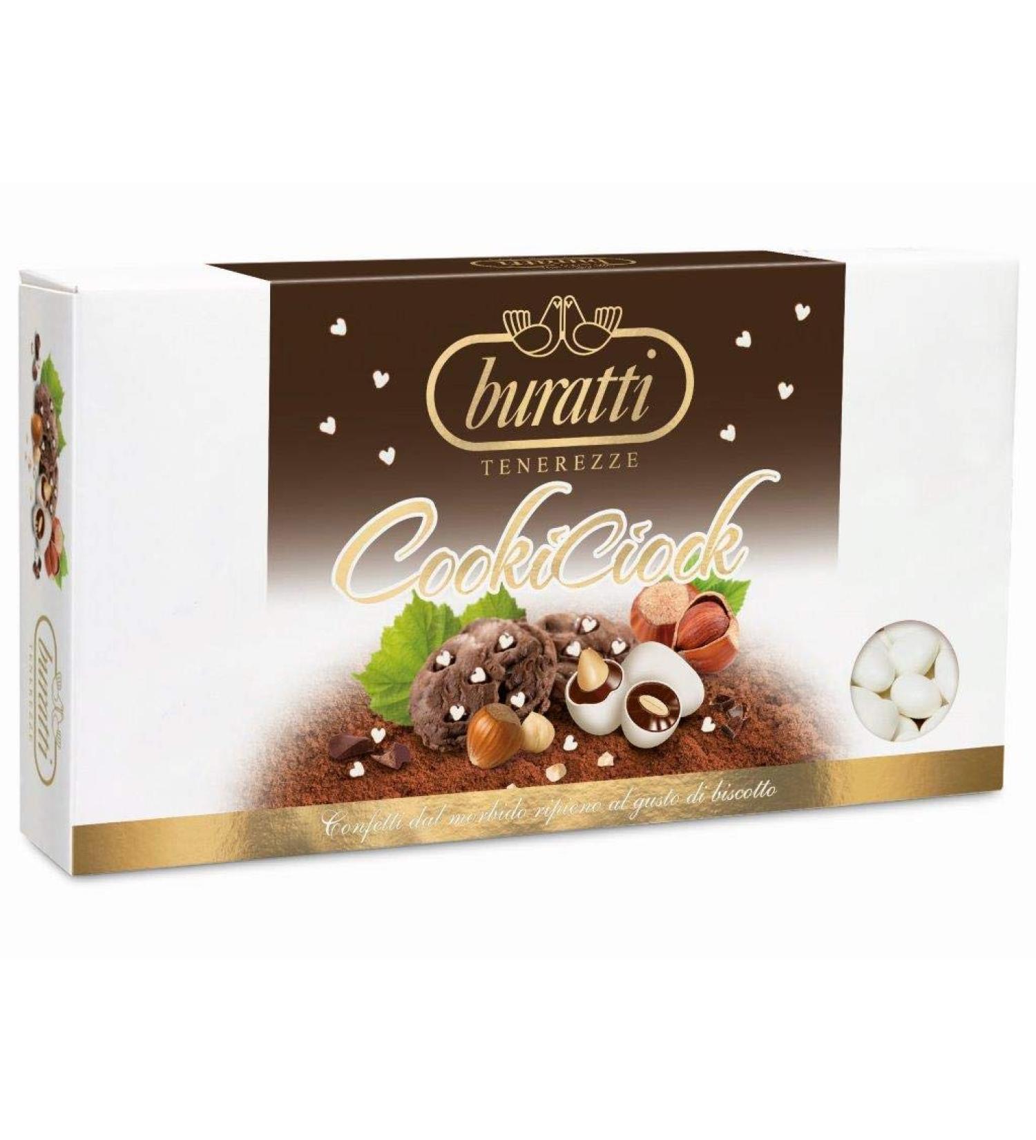 Buratti Confetti Almond Dragées Covered with Chocolate Tenderness Cook Ciock Flavor 1 Kg