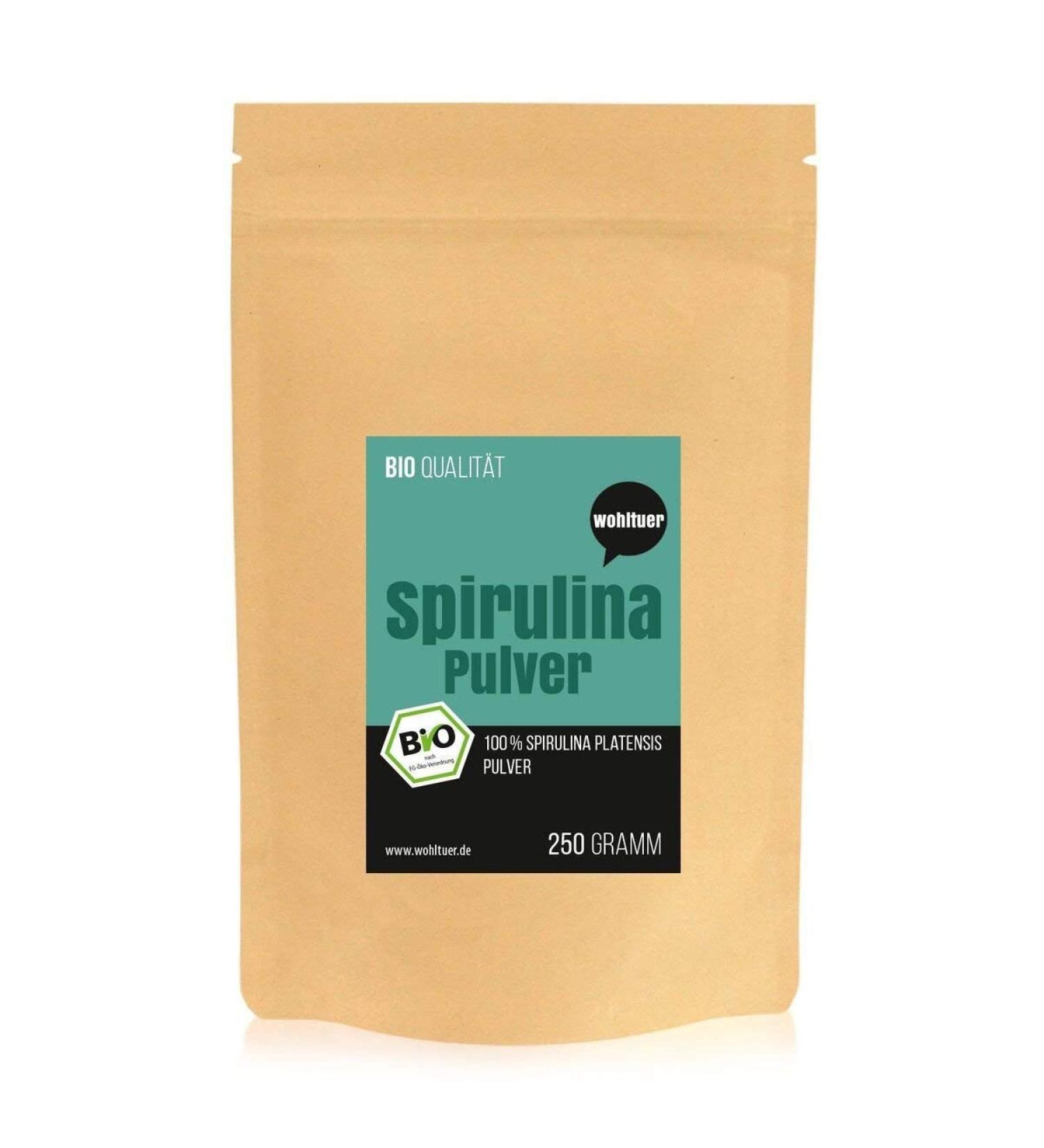 Wohltuer Organic Spirulina Powder 250g A Quality (DE- KO-006)