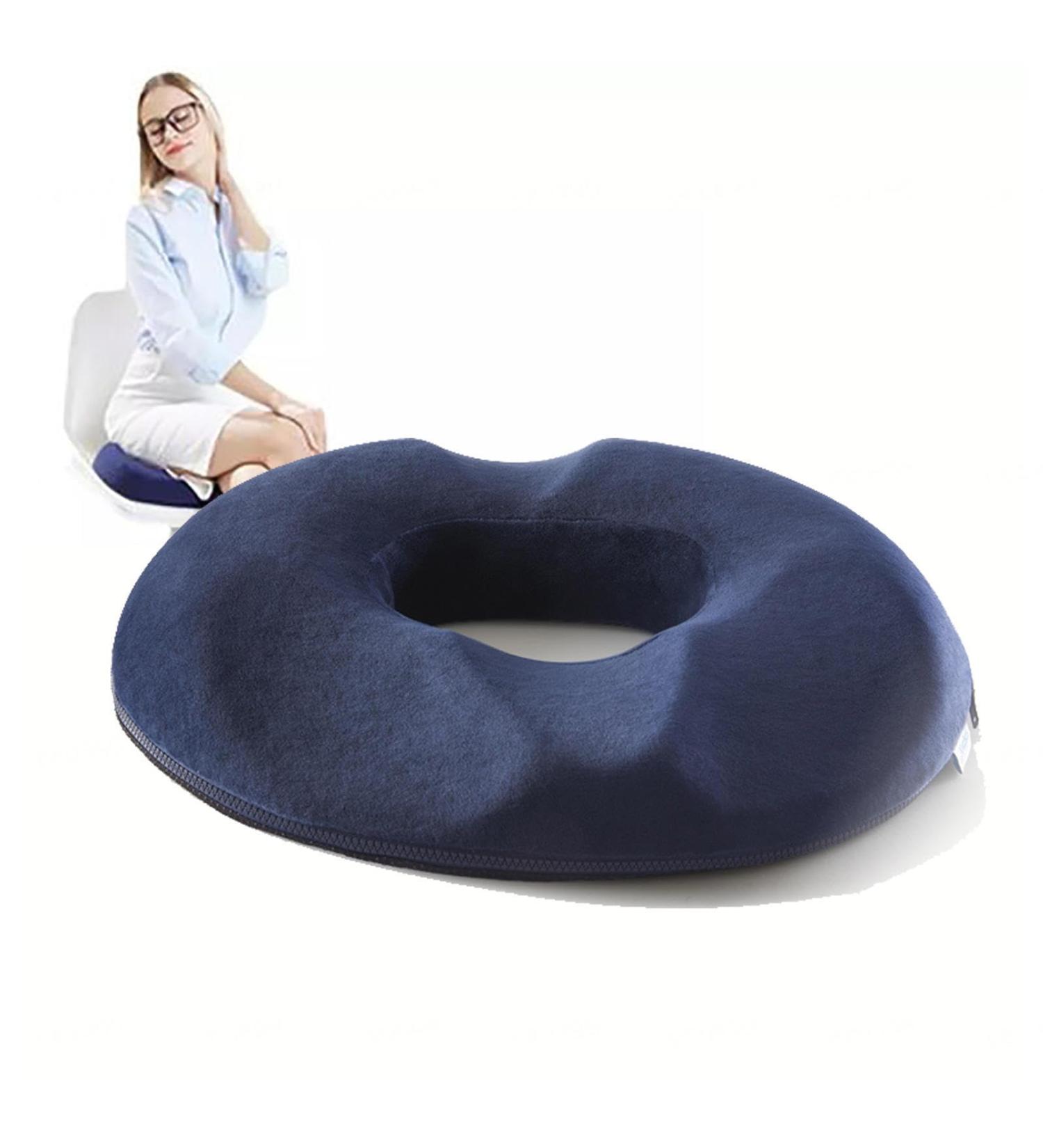 Bed Sore Cushions for Butt Seat Cushion for Tailbone Pain Relief Premium Memory Foam Washable Car Cushion Seat for Tailbone Pain Back Pain Relief DarkBlue - Buy Online on GoSupps.com