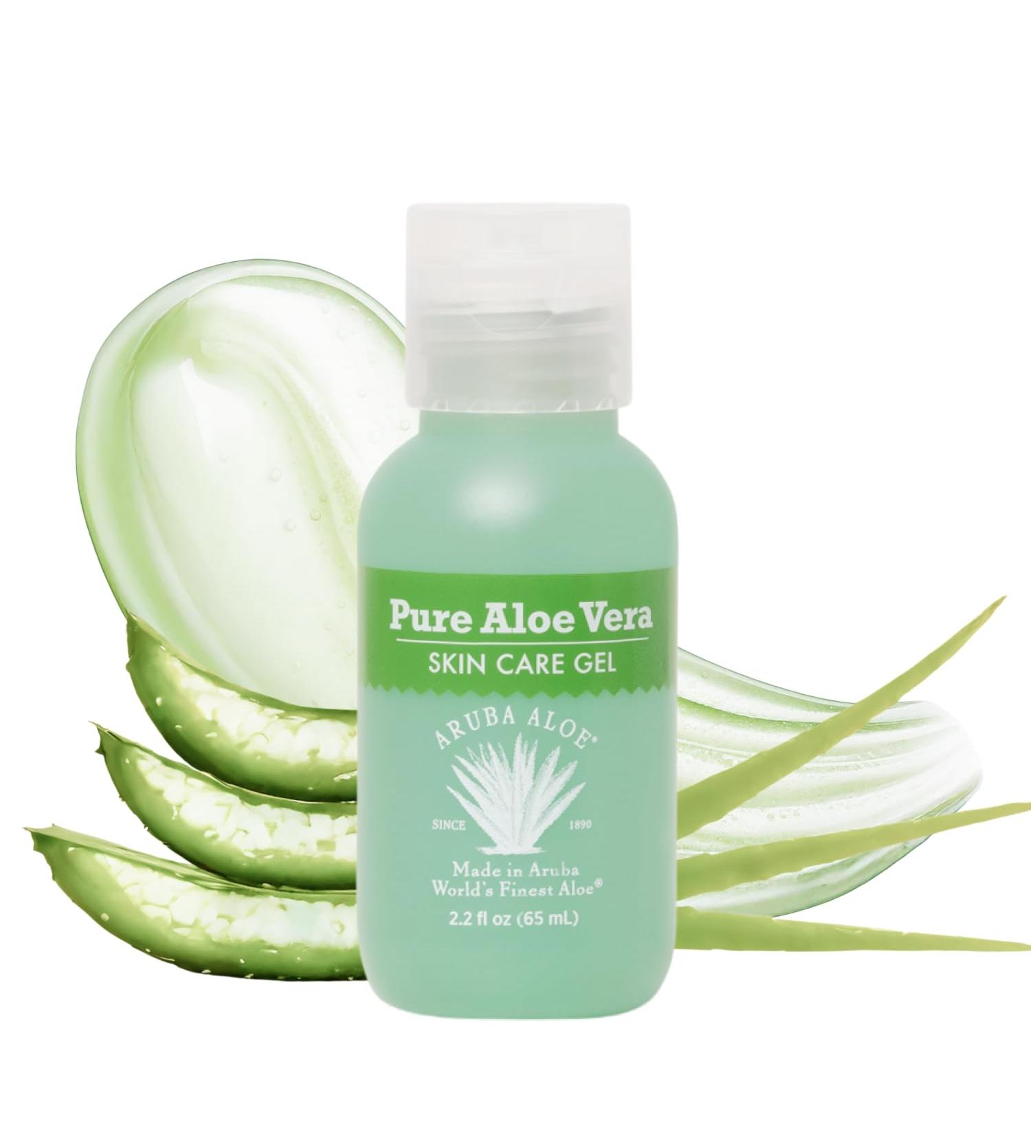 Aruba Aloe Pure Aloe Vera Gel Soothes Hydrates and Refreshes Skin 2.2 oz Tube 2 Fl Oz (Pack of 1) - Buy Online on GoSupps.com