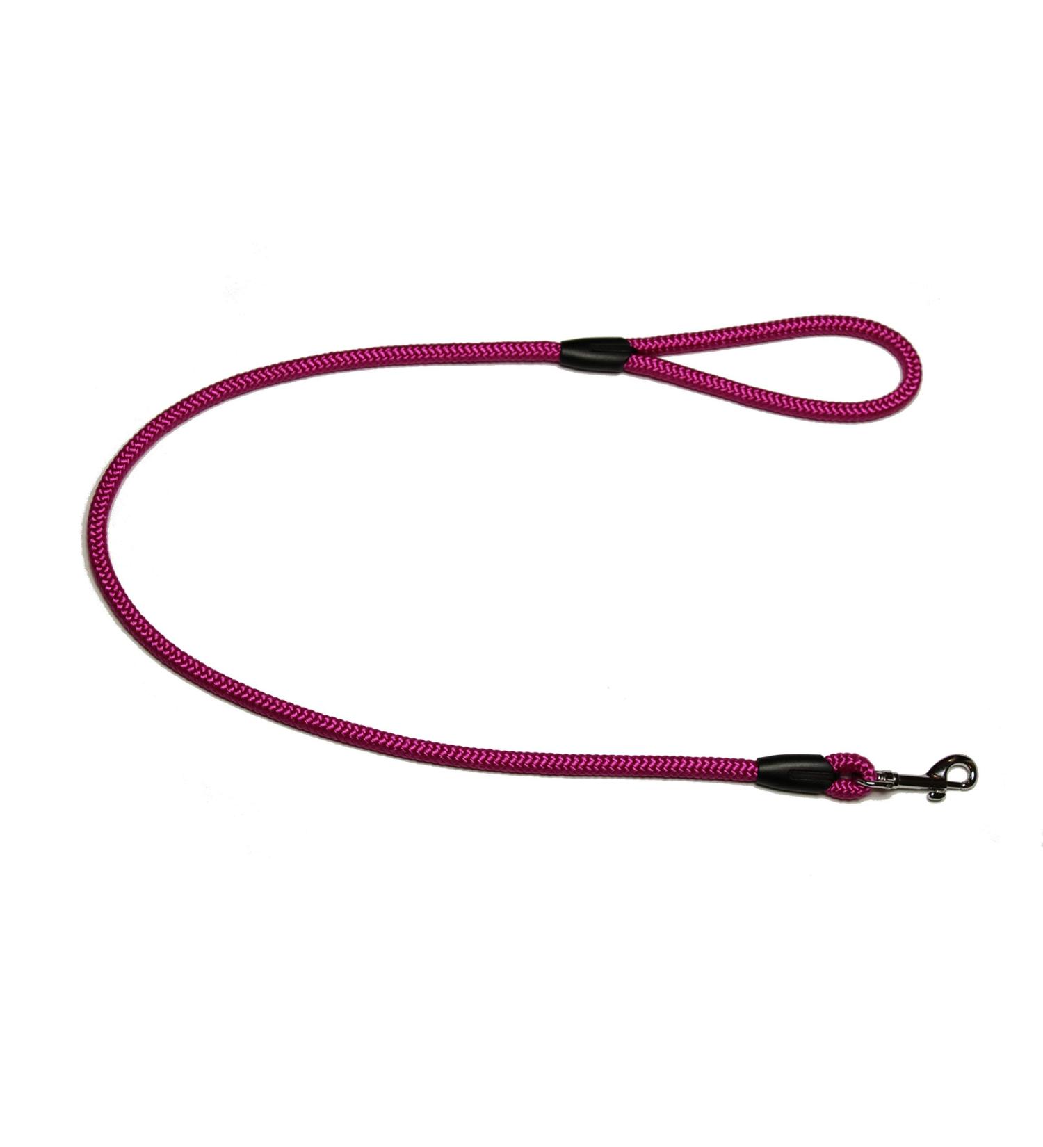 Leash - Rope leash with hand loop Basic 10mm 27 colours 7 lengths (1.00 m pink) 1.00 m pink