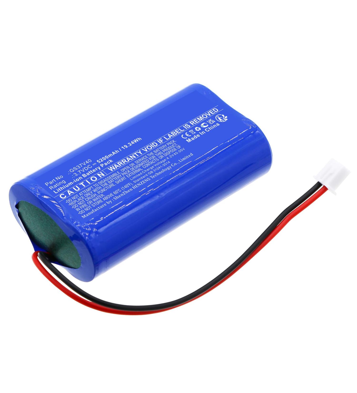 Synergy Digital Solar Battery - Compatible with Gama Sonic 203001 | High Capacity Li-ion 3.7V 5200mAh Replacement for GS37V40 - Buy Online on GoSupps.com