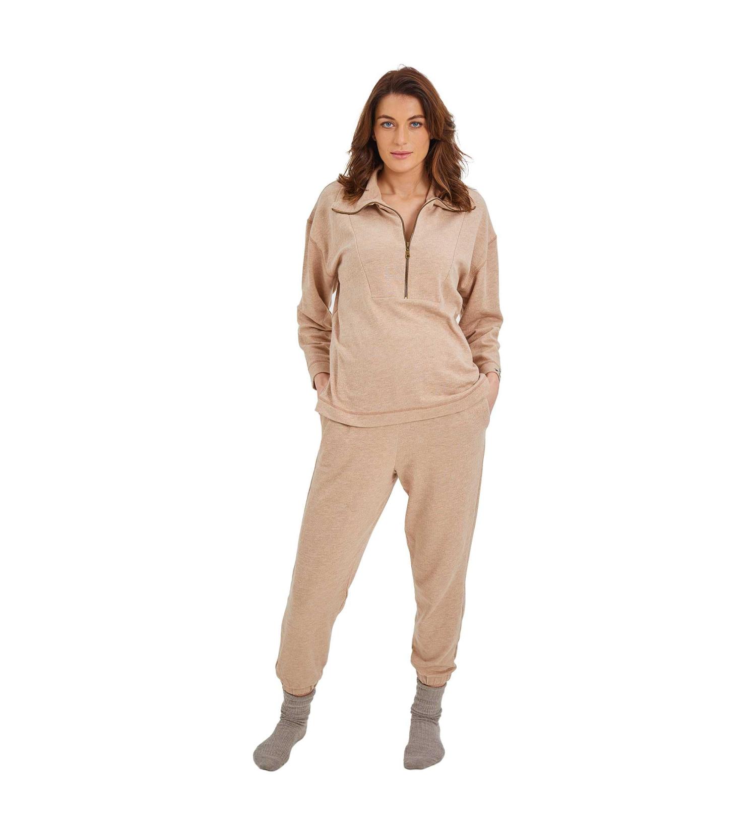 BABA WEST Organic Cotton Maternity Loungewear Set - Camel XS - Buy Online on GoSupps.com