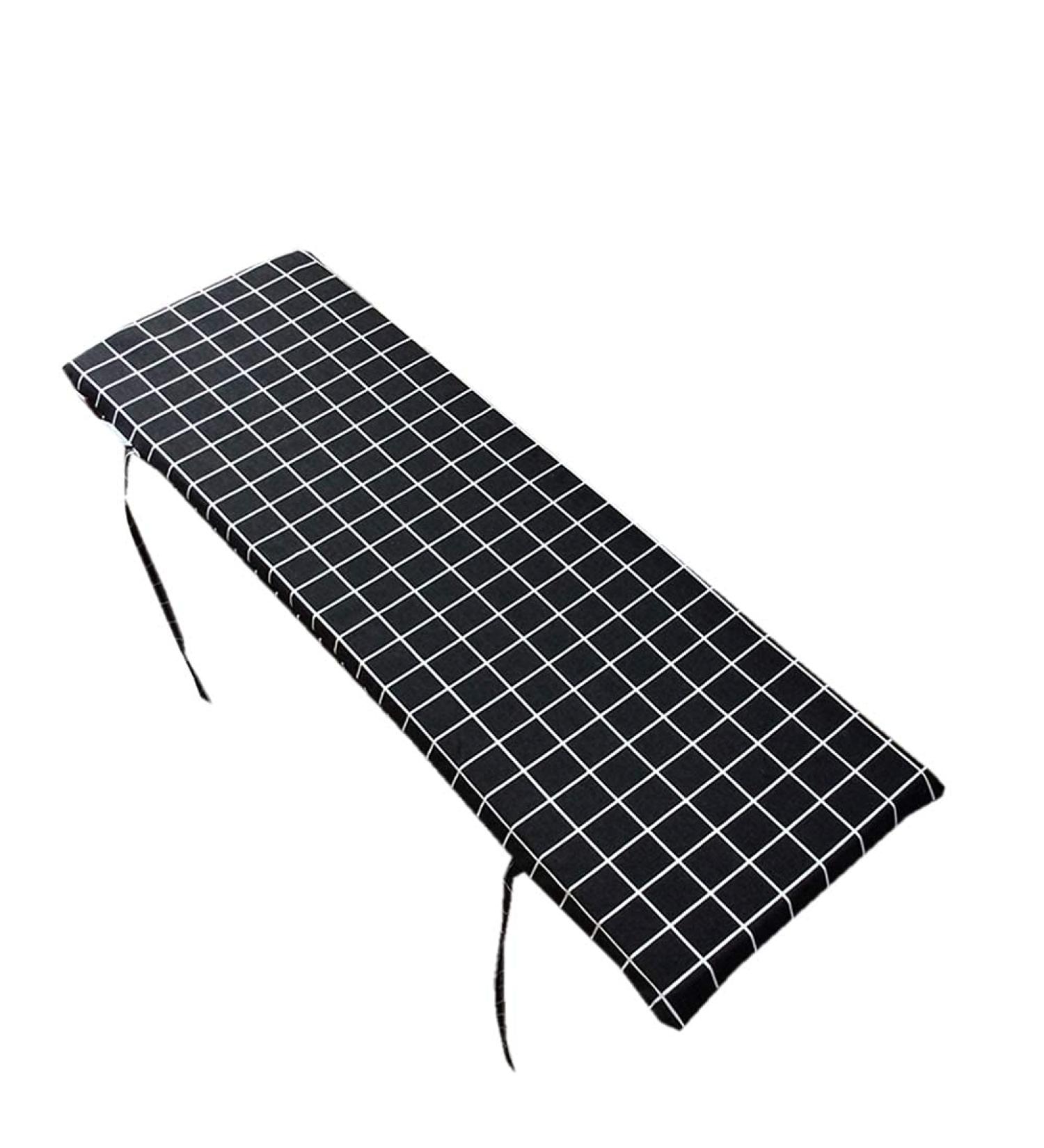 Comfortable Long Bench Cushion Pad Rectangle Long Stool Mat 2 or 3 Seater Not-Slip Settee Cushion with Ties for Patio Furniture Swing Chair - Buy Online on GoSupps.com