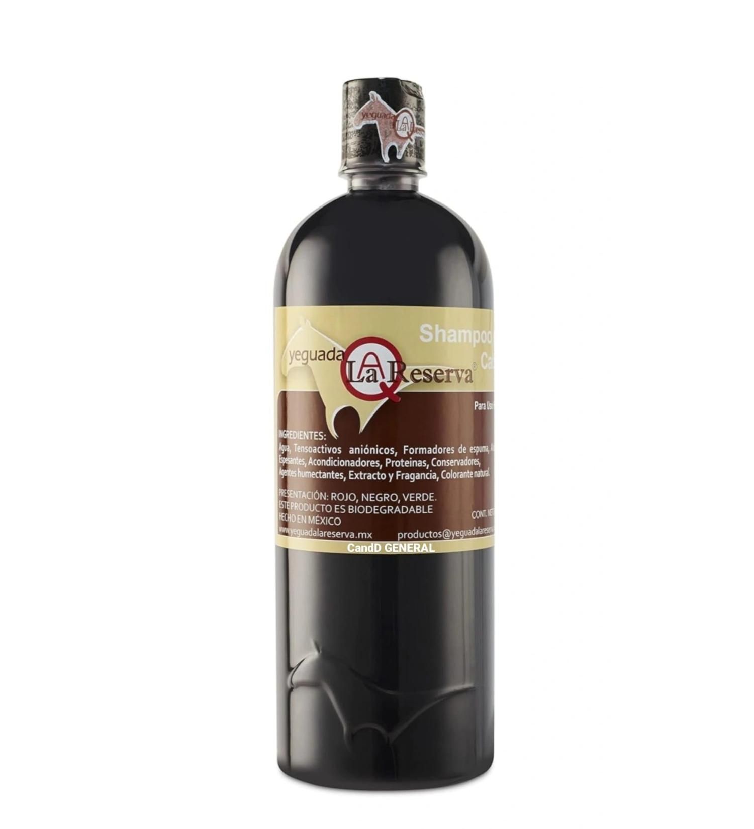 Yeguada La Reserva Shampoo de Caballo Negro Fortalece y Embellece el Cabello (1 L) Env o Internacional - Buy Online on GoSupps.com