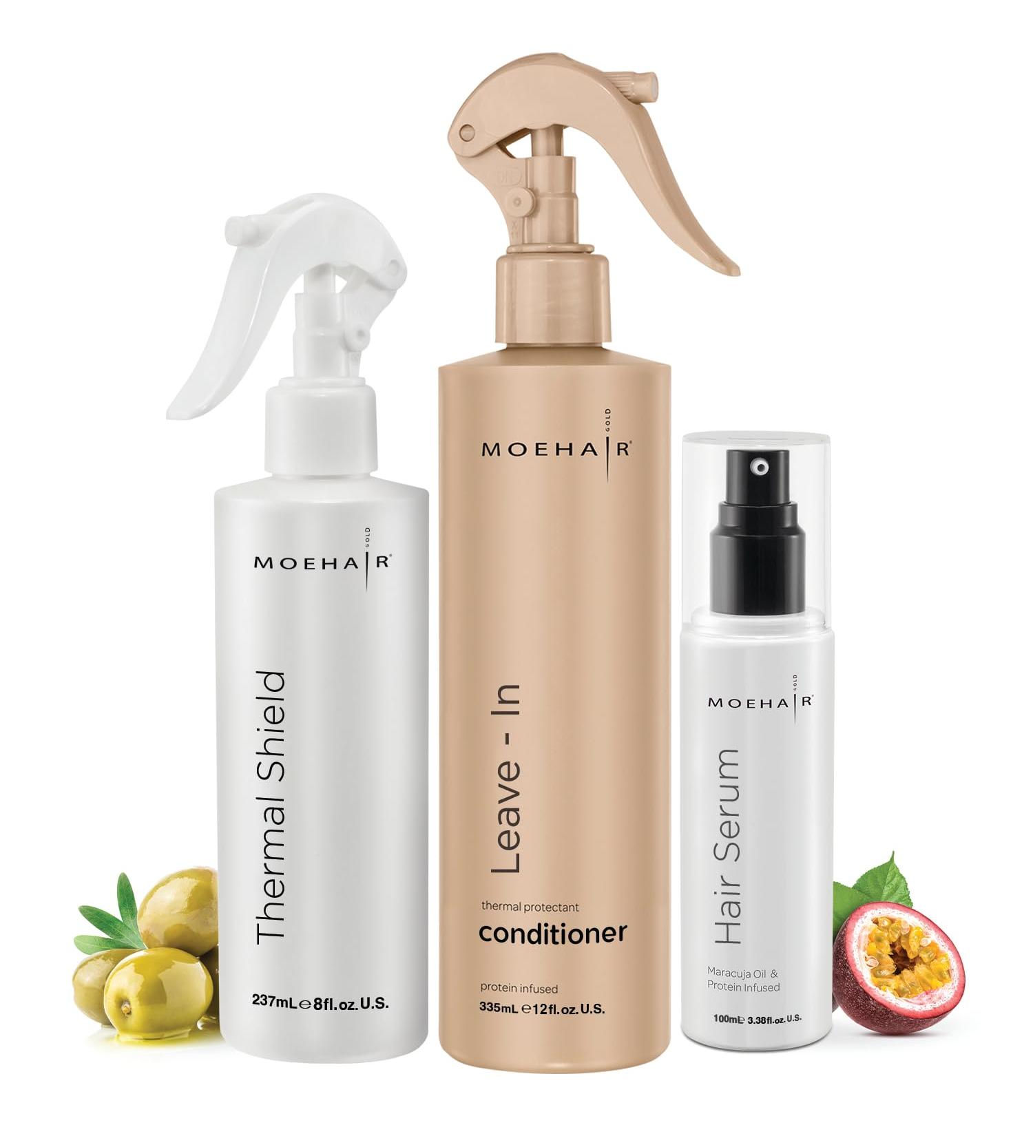 MOEHAIR Leave-in Conditioner Heat Protection Spray & Frizz Ease Serum | Sulfate & Paraben Free - International Shipping Available - Buy Online on GoSupps.com