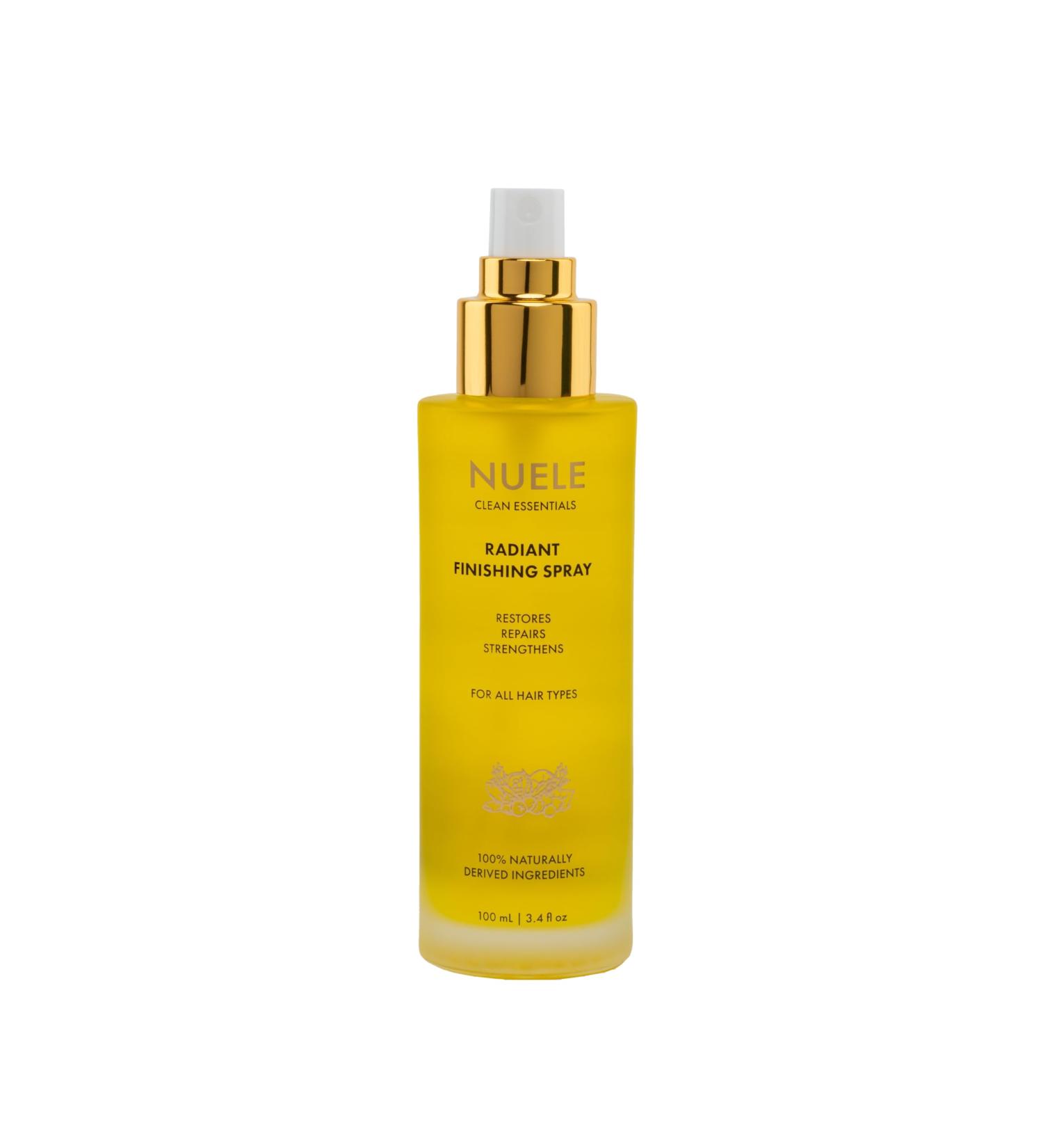 Nuele Clean Essentials Radiant Finishing Spray | Restores Repairs Strengthens | For All Hair Types | 100% Naturally Derived Ingredients | 3.4 Fl Oz - Buy Online on GoSupps.com