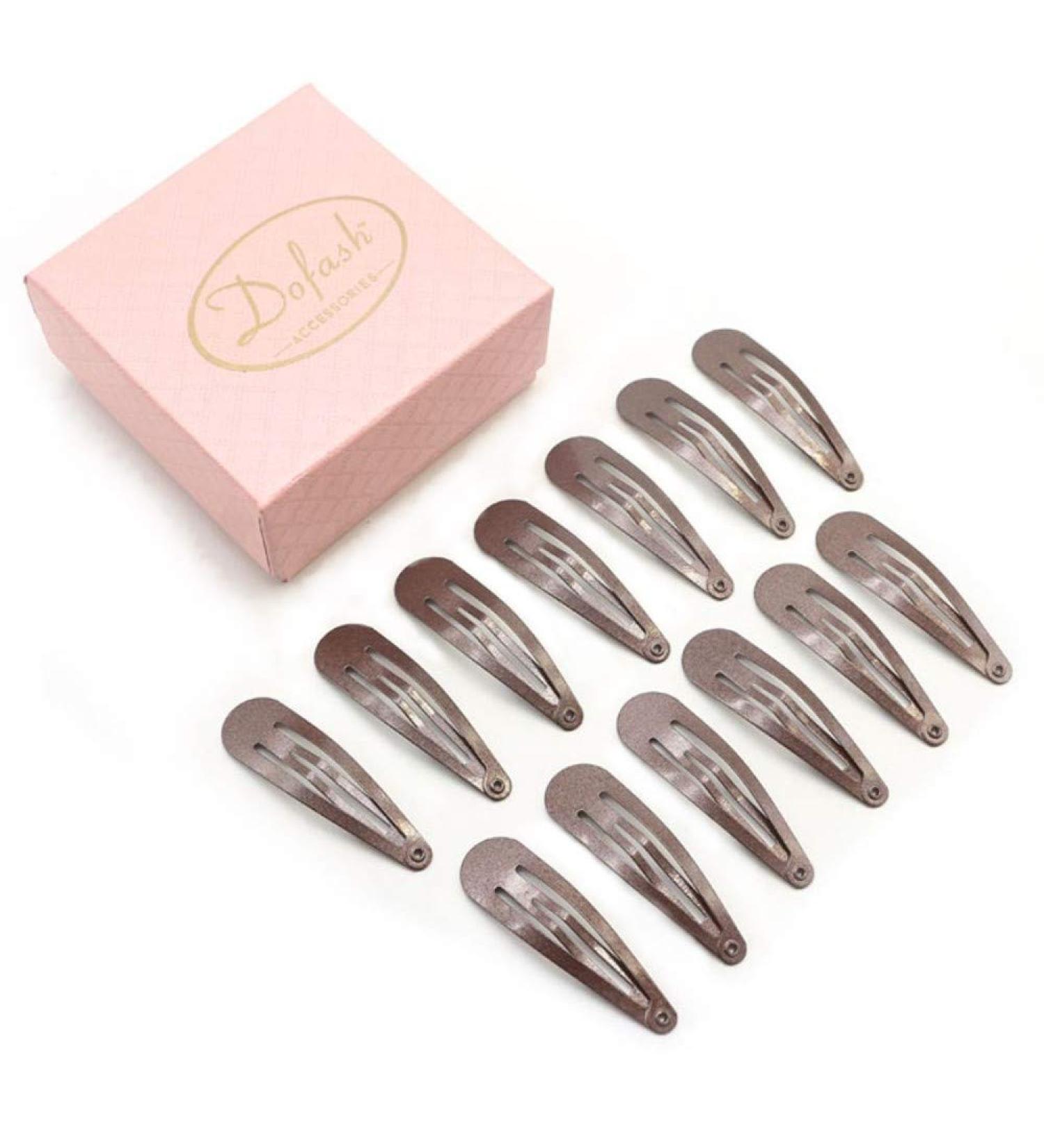 Buy Dofash 20 Piece Hair Snap Clips - 2IN/5CM Brown Hair Accessories for Girls & Women | Best Quality & Fast International Shipping - Buy Online on GoSupps.com