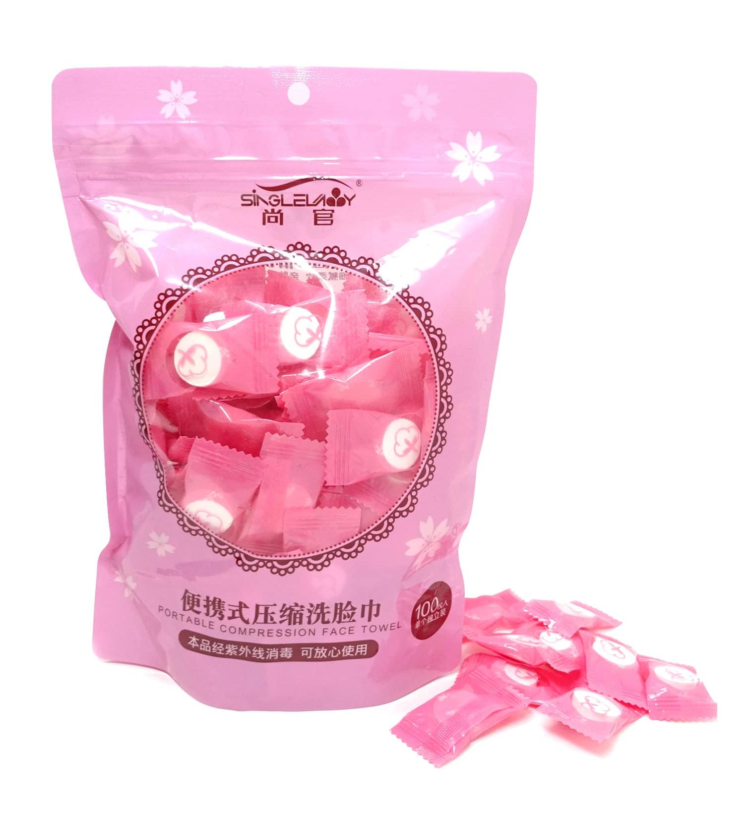 100PCS Disposable Compression Face Towel - Portable Cotton Washcloth for Travel, Home, Camping - HONBAY - Buy Online on GoSupps.com