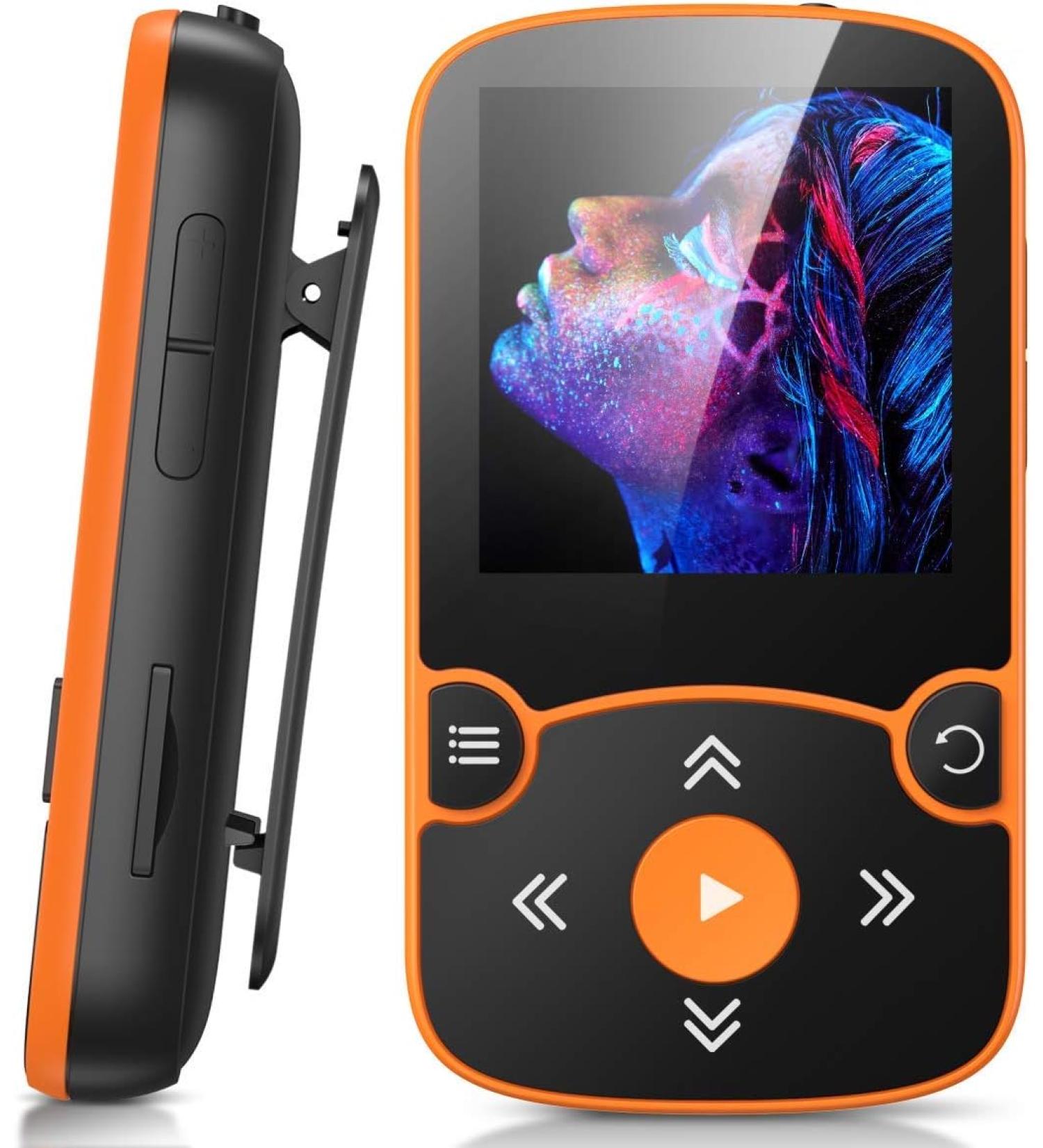 AGPTEK MP3 Player with Clip - Orange - Buy Online on GoSupps.com