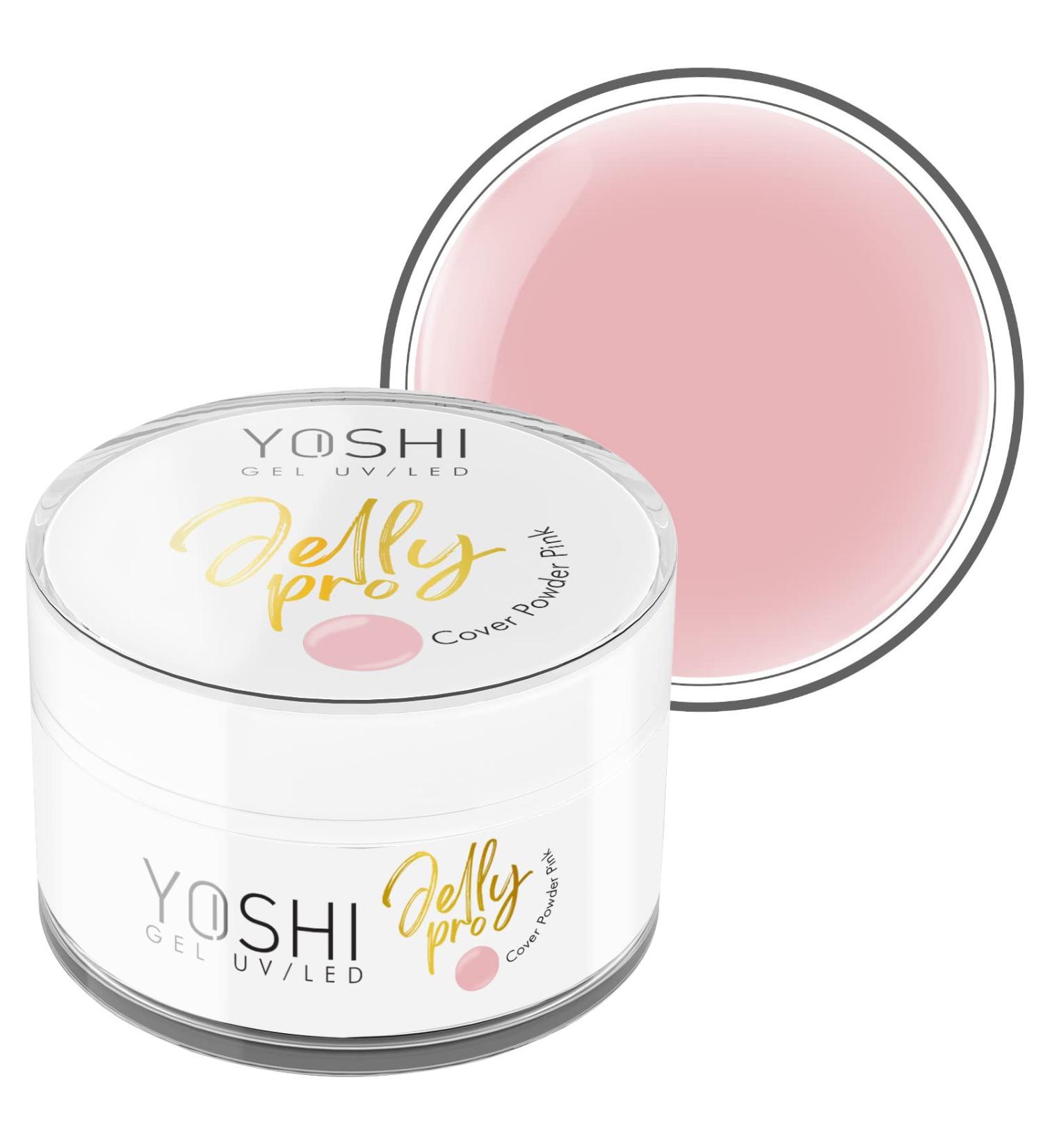 Yoshi Jelly Pro Gel Nails 50 ml - Extra Strong Manicure UV Gel - Professional Gel Nails - Builder Gel for Nails - Nail Gel UV and LED - Gel for Gel Nails - Powder Pink - Buy Online on GoSupps.com