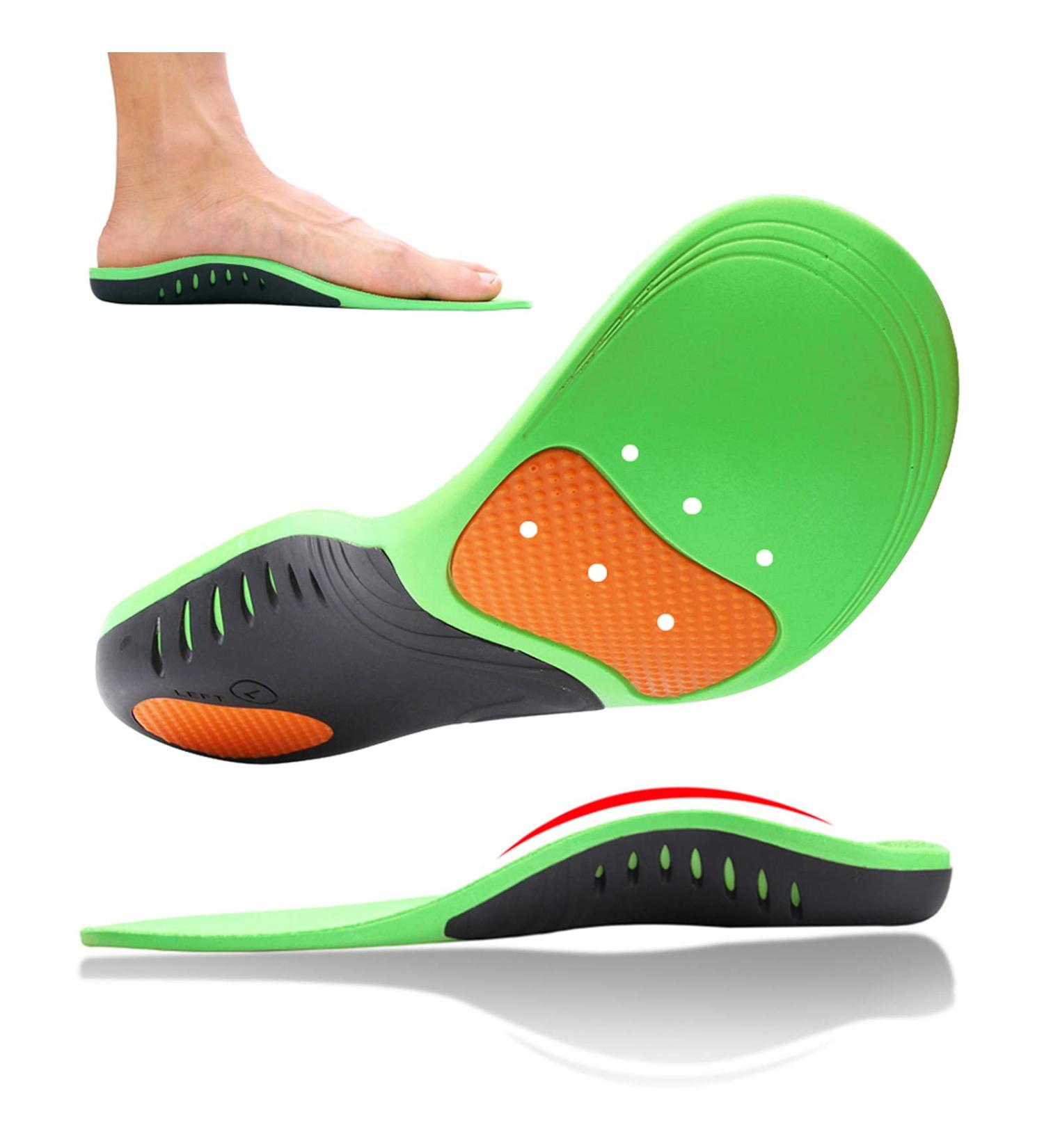 High Arch Support Insoles for Men & Women - Orthotic Inserts for Plantar Fasciitis & Flat Feet - Fits Men's 10.5-12 & Women's 11.5-13 - Buy Online on GoSupps.com