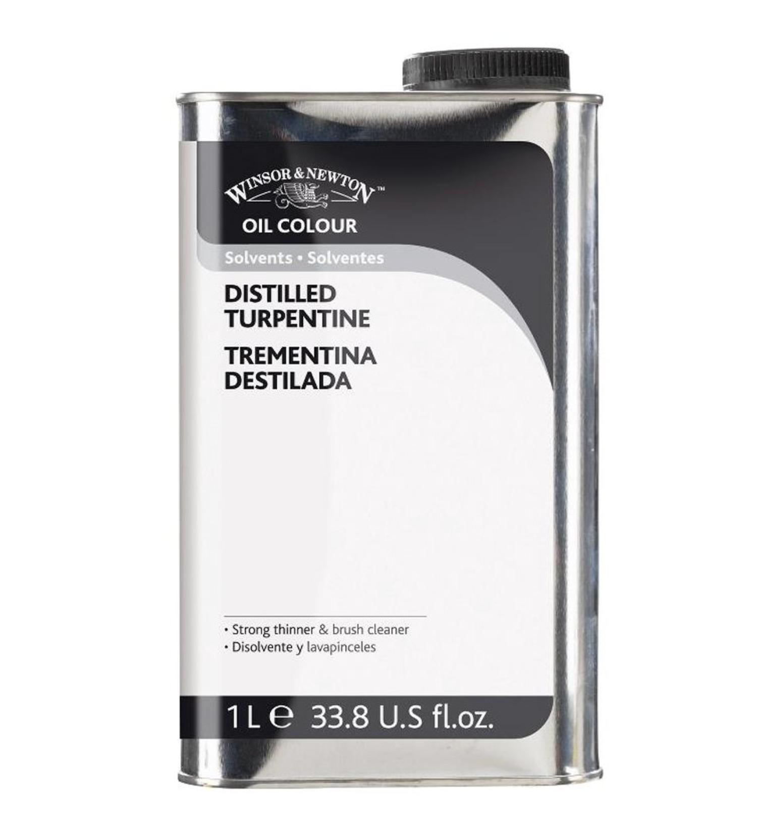 W&N English Distilled Turpentine  1 Litre bogtle