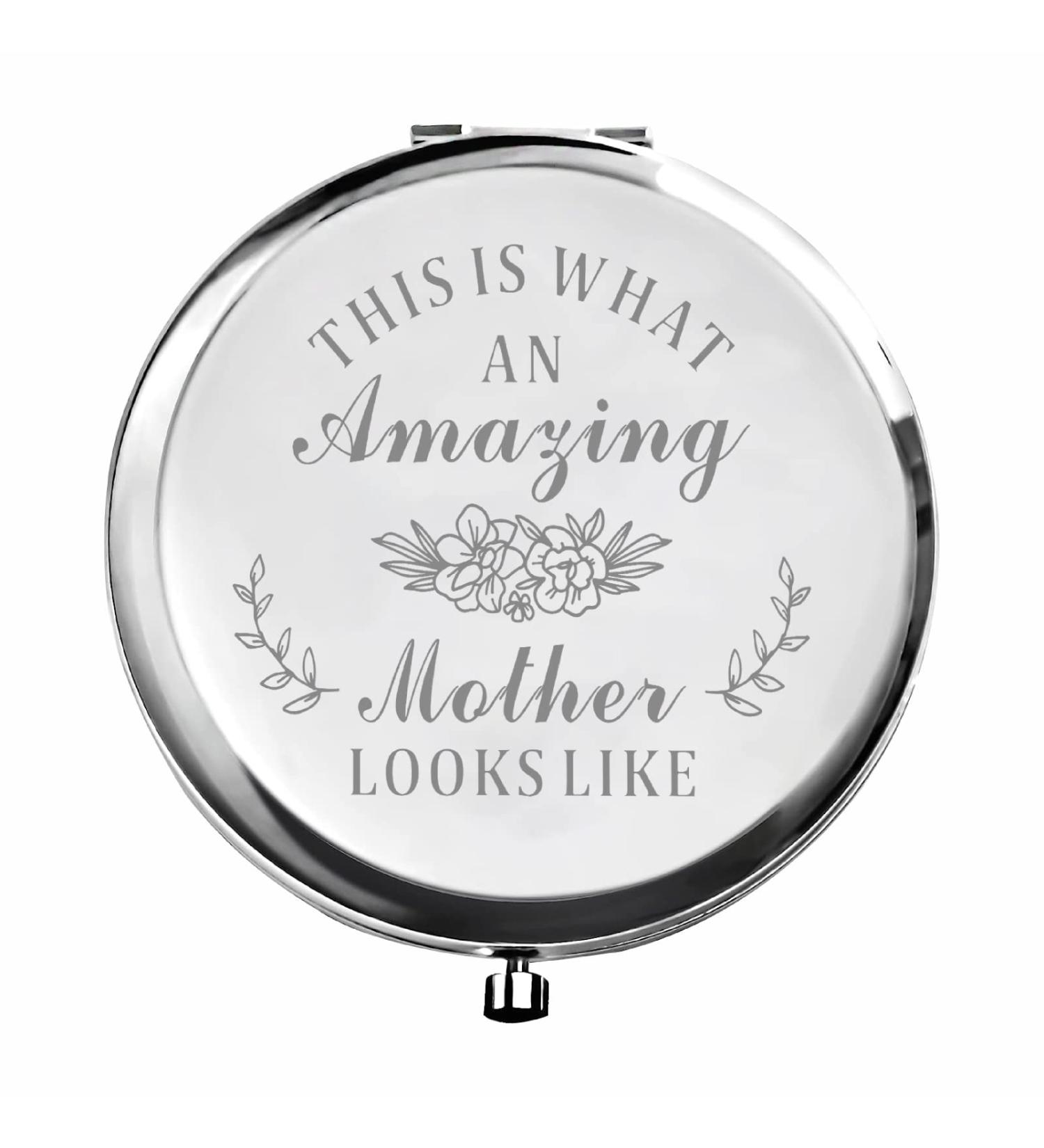 Travel Makeup Mirror for Mom | 2X Magnifying Compact Mirror | Mother's Day & Birthday Gifts from Daughter and Son - Buy Online on GoSupps.com