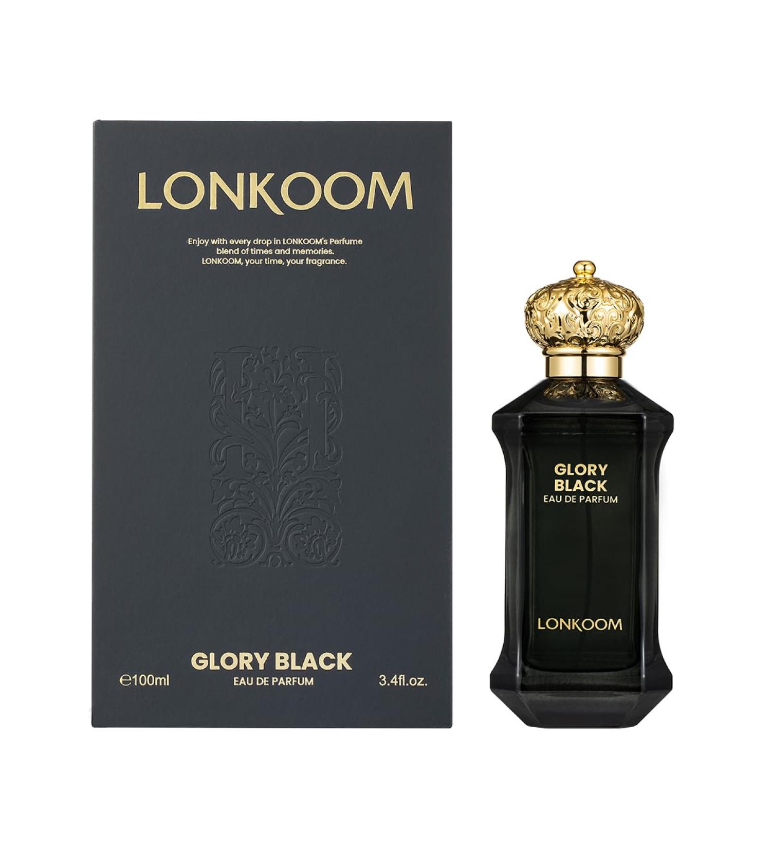 GLORY Emerald/Purple and Black 100ml EDP Fresh Notes PERFUME for Men and Women (Black)