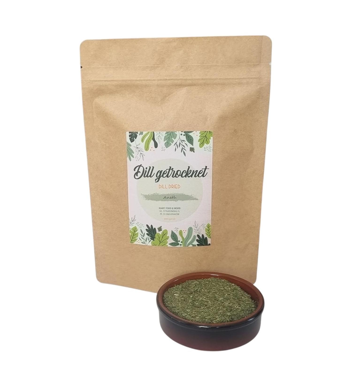 IGART IGART FOOD&WOOD Dried Dill 100g Herbs for Dishes Dried Natural Dill No Additives Ideal for Soups Salads and Sauces