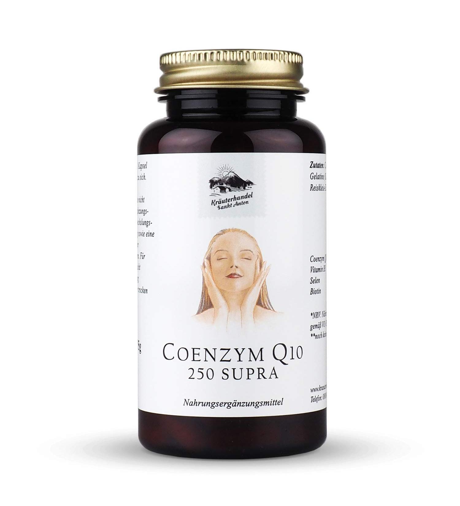 Herbal Trade Sankt Anton Coenzyme Q10 250mg Capsules | High Dose with Vitamin B3 Selenium & Biotin | Premium German Quality (150 Caps) - International Shipping Available - Buy Online on GoSupps.com