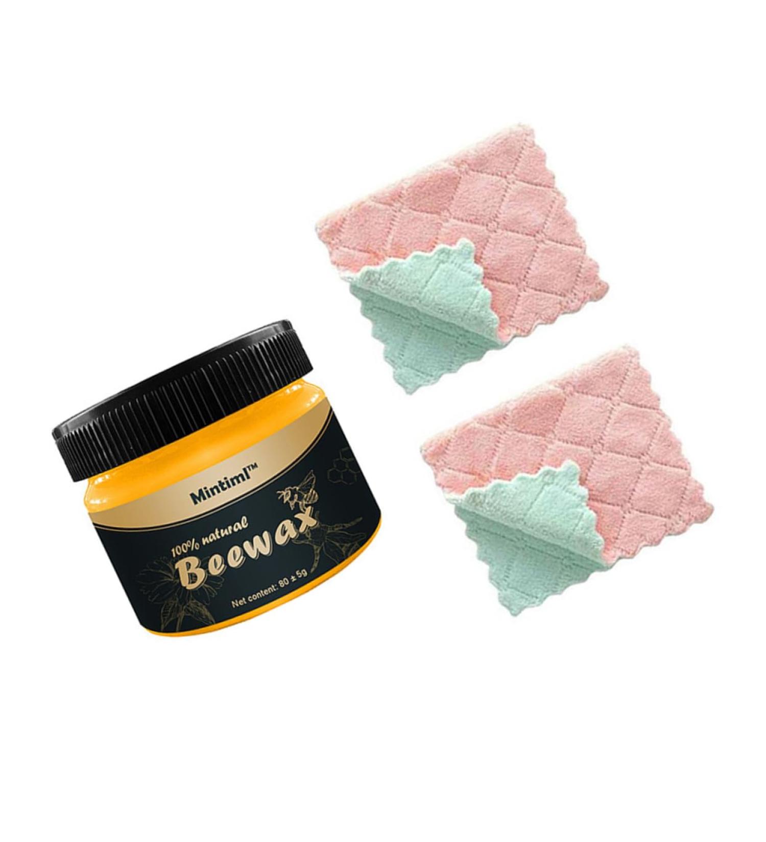 GLEAVI Wood Maintenance Beeswax - Premium Wood Seasoning & Polishing Wax for Floors - 1pc - Buy Online on GoSupps.com