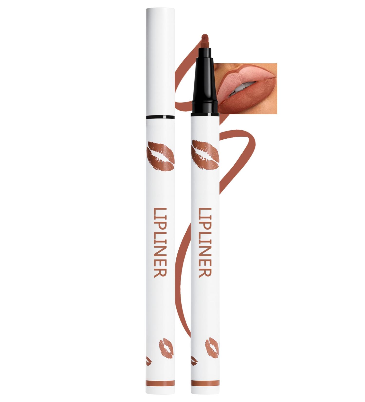 Erinde Crayon L vres Longue Tenue Feutre L vres Mat Sans Transfert Lip Liner & Lip Stain Pointe Pr cise pour un Contour D fini Teinte #005 - Buy Online on GoSupps.com