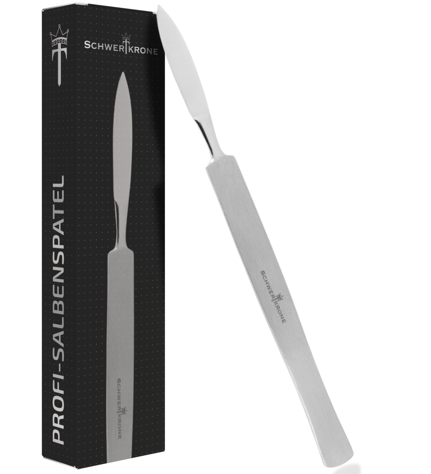 Schwertkrone Professional Callus Scraper Gel Spatula - Stainless Steel Rustproof 16 cm Ointment Tool for Smooth Skin - Buy Online on GoSupps.com