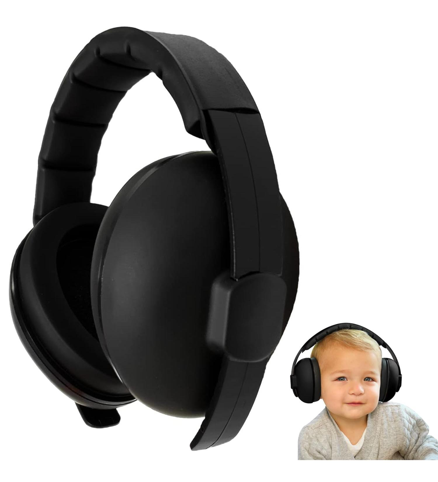 YANKUIRUI Baby Ear Defenders Noise Cancelling Headphones Ear Protection Adjustable Earmuff For Age 3 months To 3 Years At Firework Concert Cinema Black - Buy Online on GoSupps.com